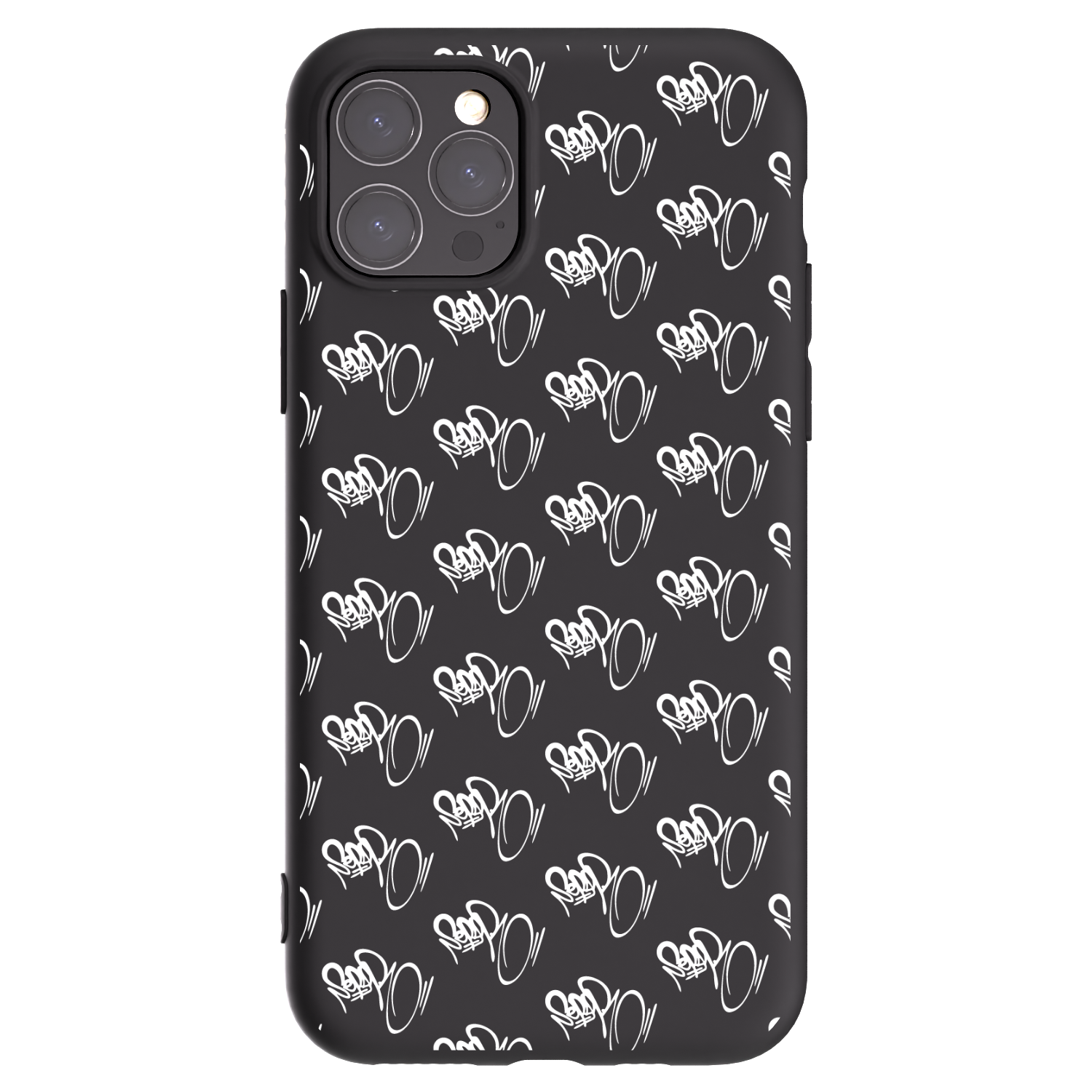 Picasee silikonový černý obal pro Apple iPhone 11 Pro - Separ - White On Black