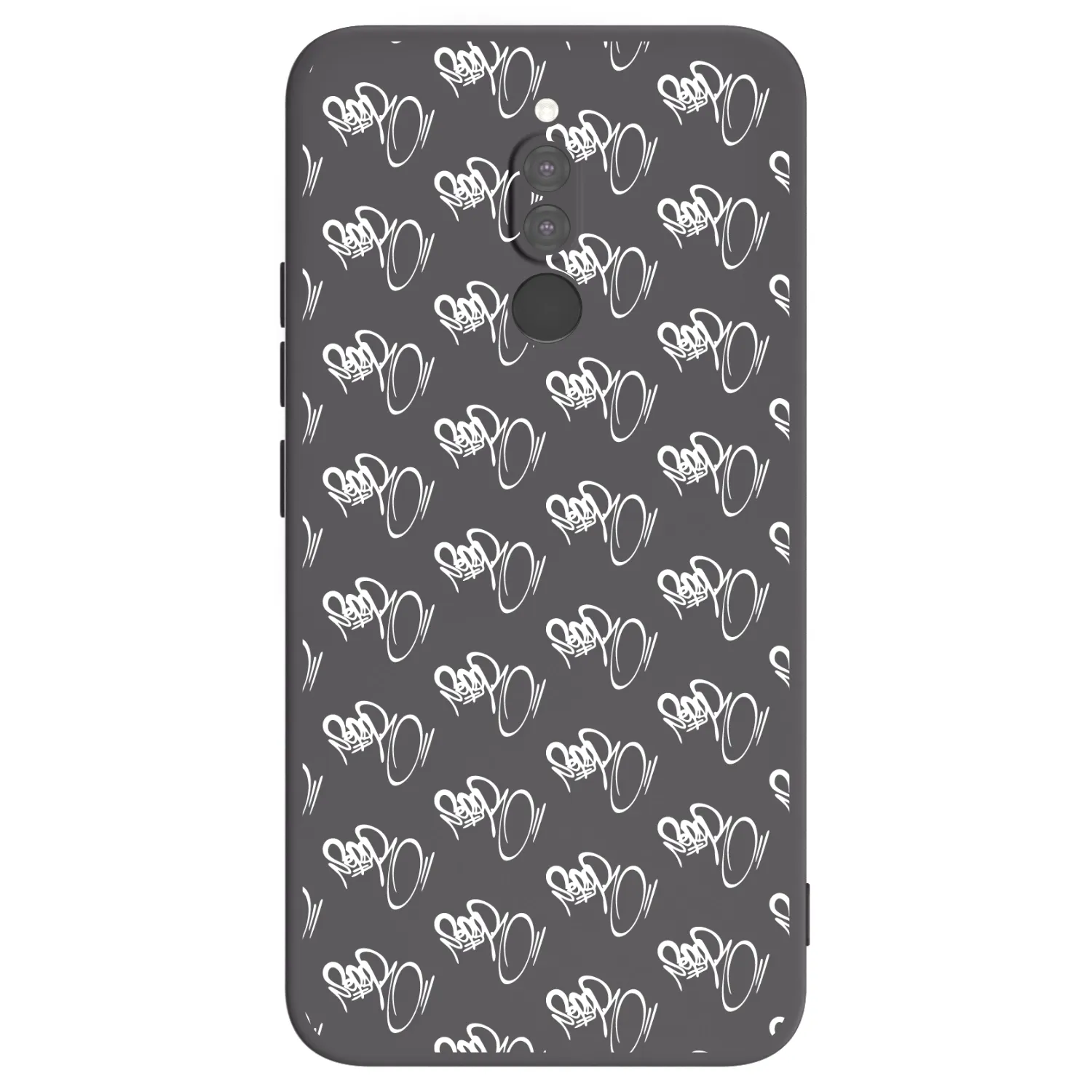 Picasee silikonový černý obal pro Xiaomi Redmi 8 - Separ - White On Black