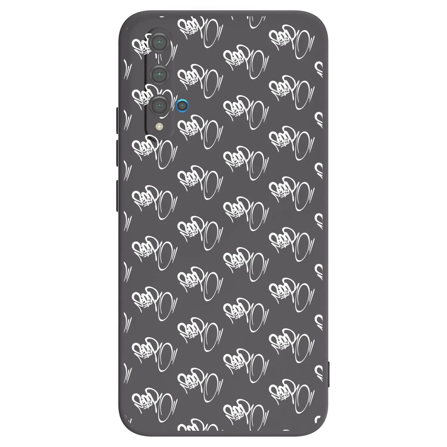 Picasee silikonový černý obal pro Huawei Nova 5T - Separ - White On Black