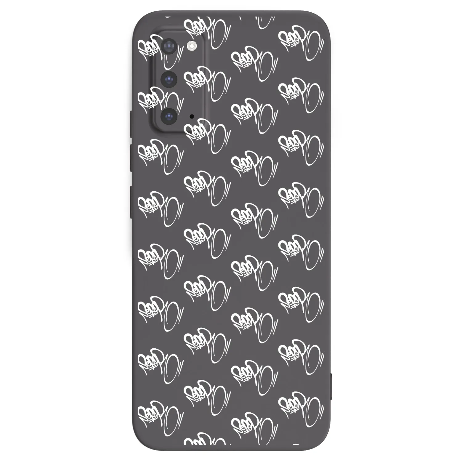 Picasee silikonový černý obal pro Samsung Galaxy S20 G980F - Separ - White On Black