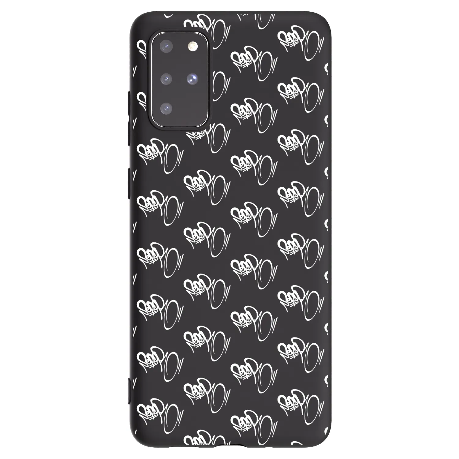 Picasee silikonový černý obal pro Samsung Galaxy S20+ G985F - Separ - White On Black