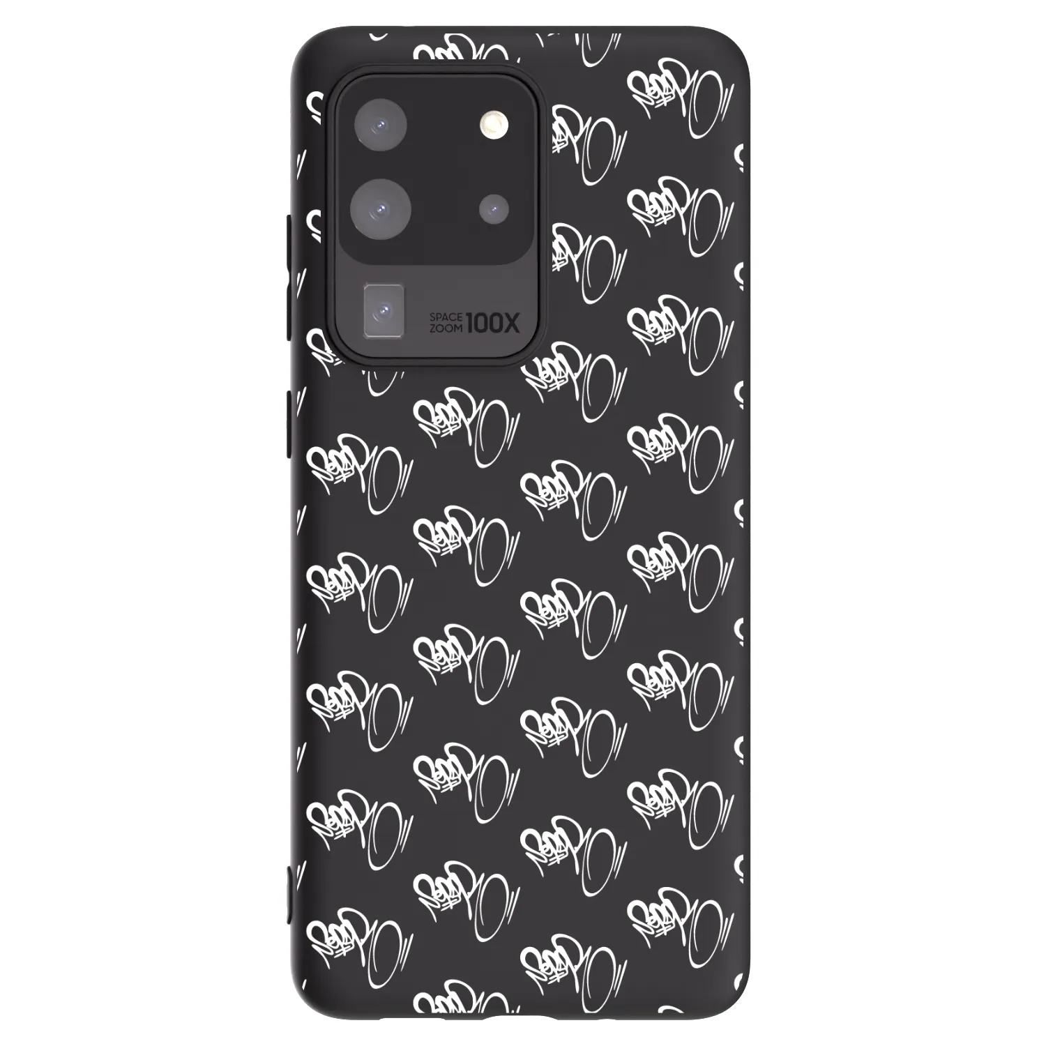 Picasee silikonový černý obal pro Samsung Galaxy S20 Ultra 5G G988F - Separ - White On Black