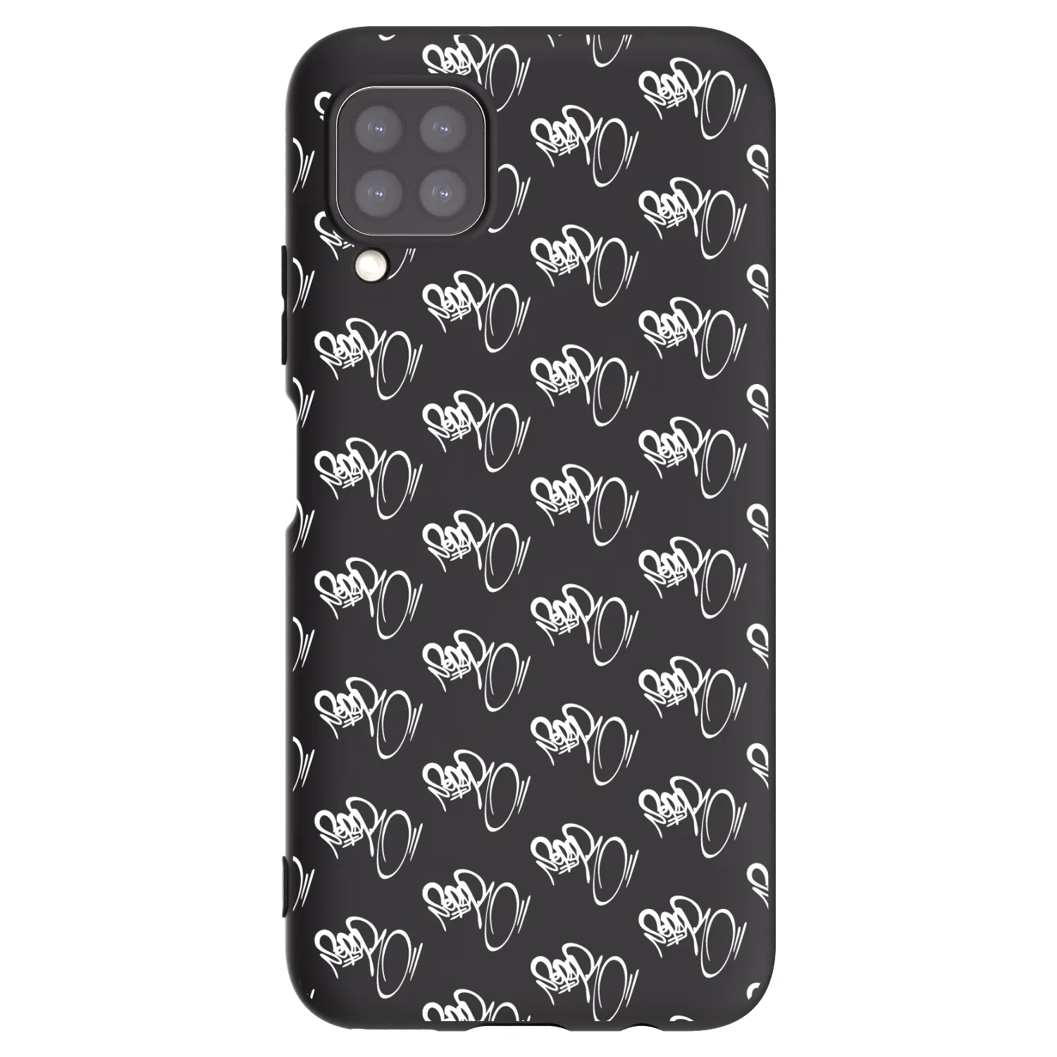 Picasee silikonový černý obal pro Huawei P40 Lite - Separ - White On Black