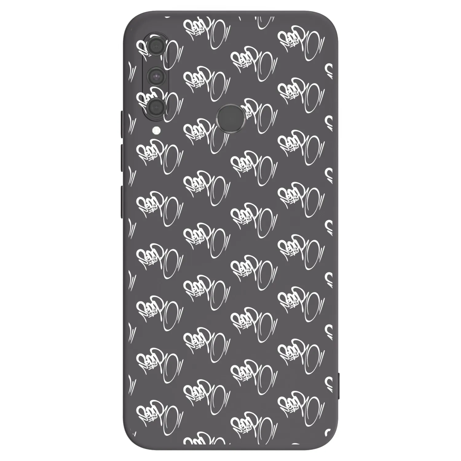 Picasee silikonový černý obal pro Huawei P40 Lite E - Separ - White On Black