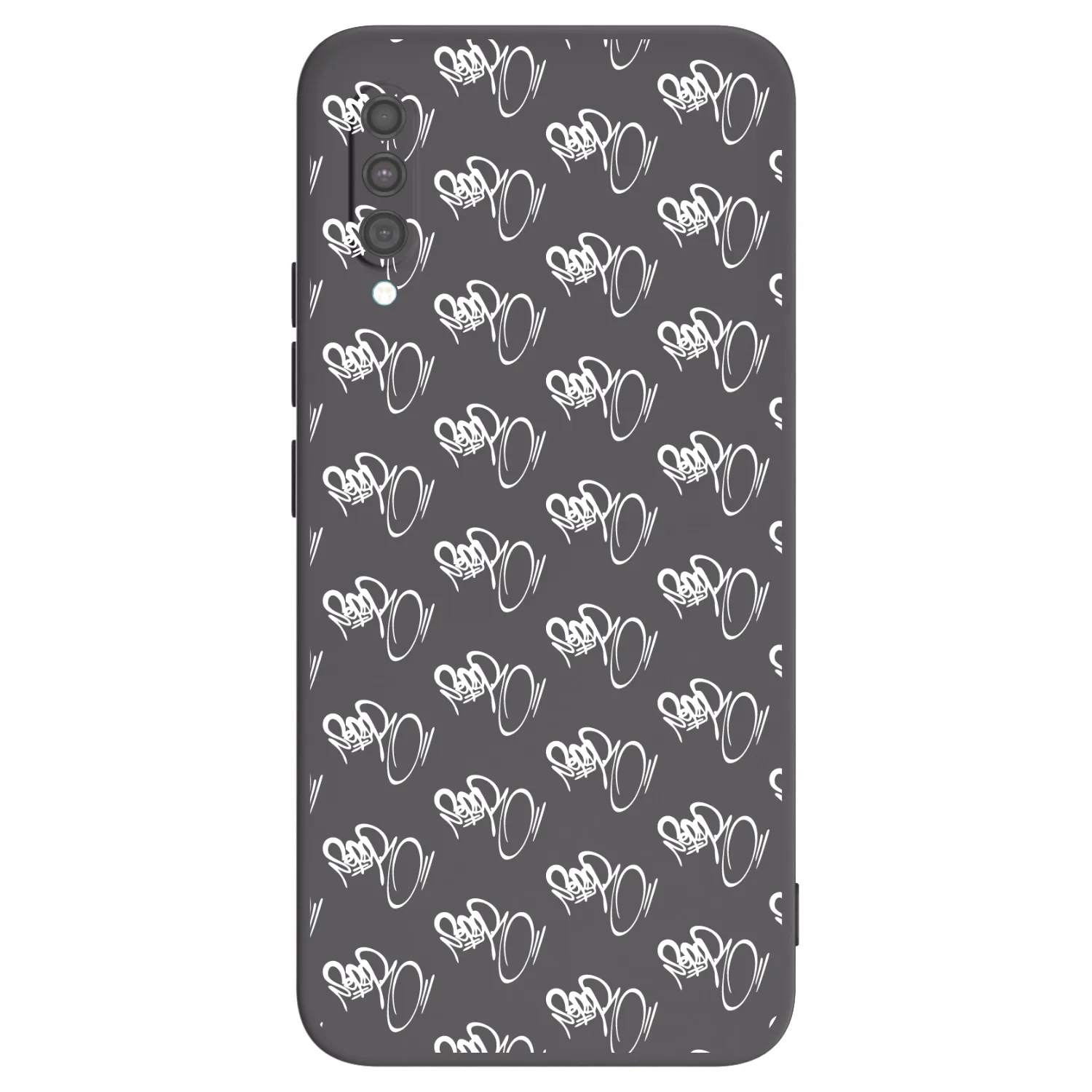 Picasee silikonový černý obal pro Samsung Galaxy A30s A307F - Separ - White On Black