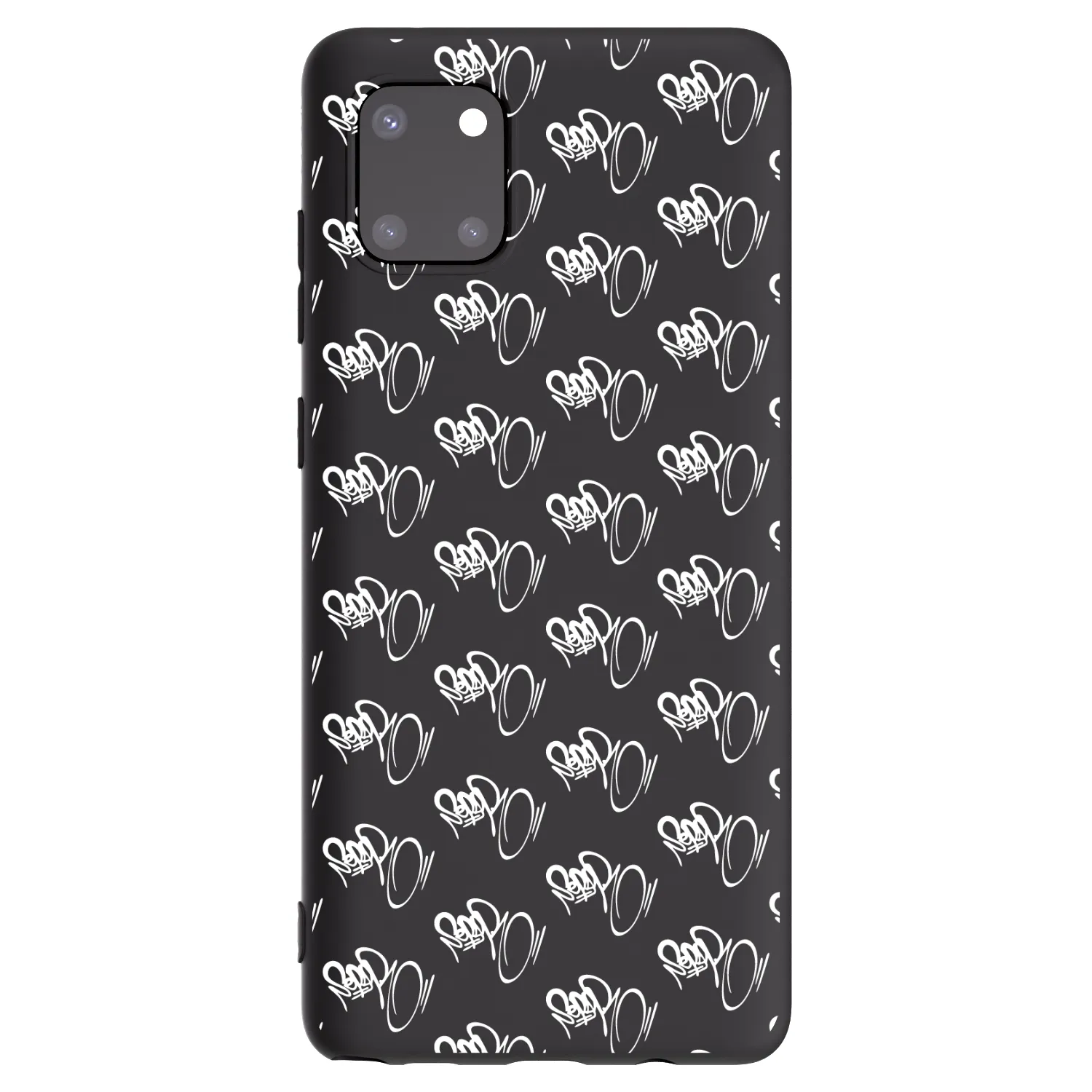Picasee silikonový černý obal pro Samsung Galaxy Note 10 Lite N770F - Separ - White On Black