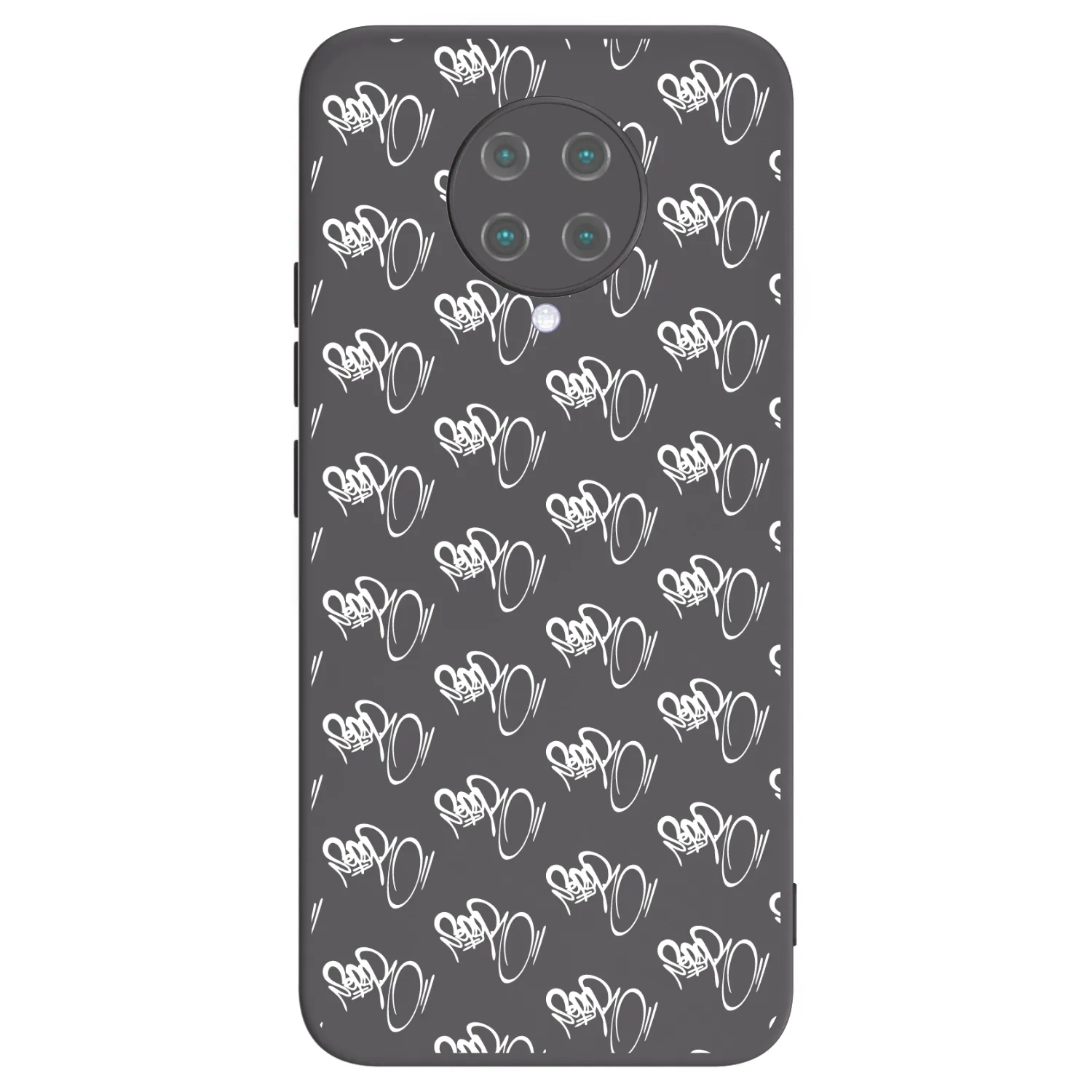 Picasee silikonový černý obal pro Xiaomi Poco F2 Pro - Separ - White On Black