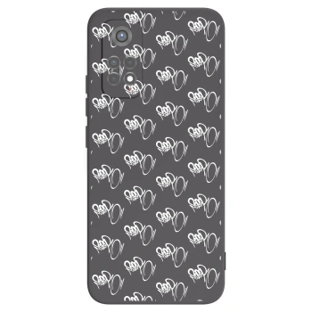 Picasee silikonový černý obal pro Xiaomi Redmi Note 11S 5G - Separ - White On Black