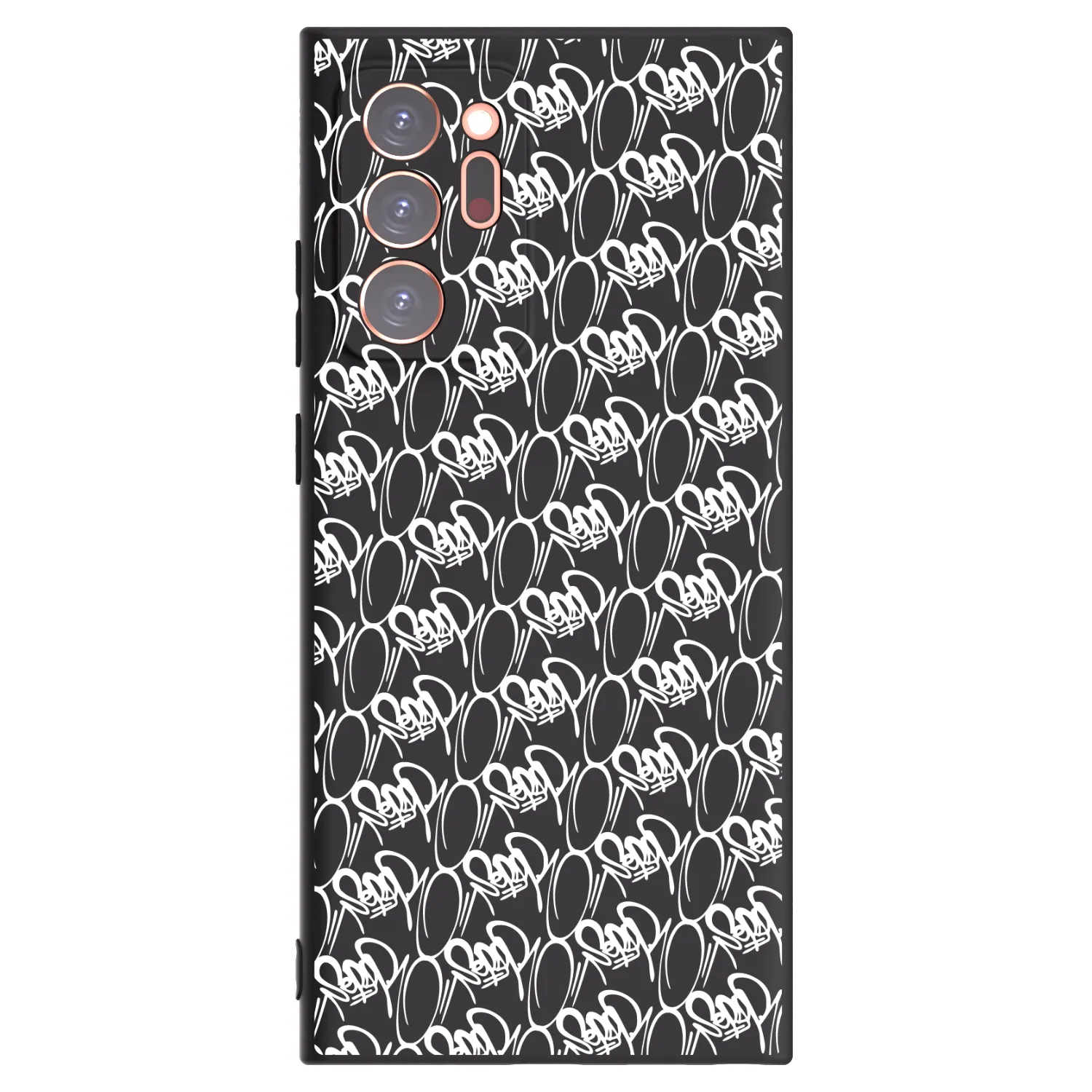 Picasee silikonový černý obal pro Samsung Galaxy Note 20 Ultra - Separ - White On Black 2