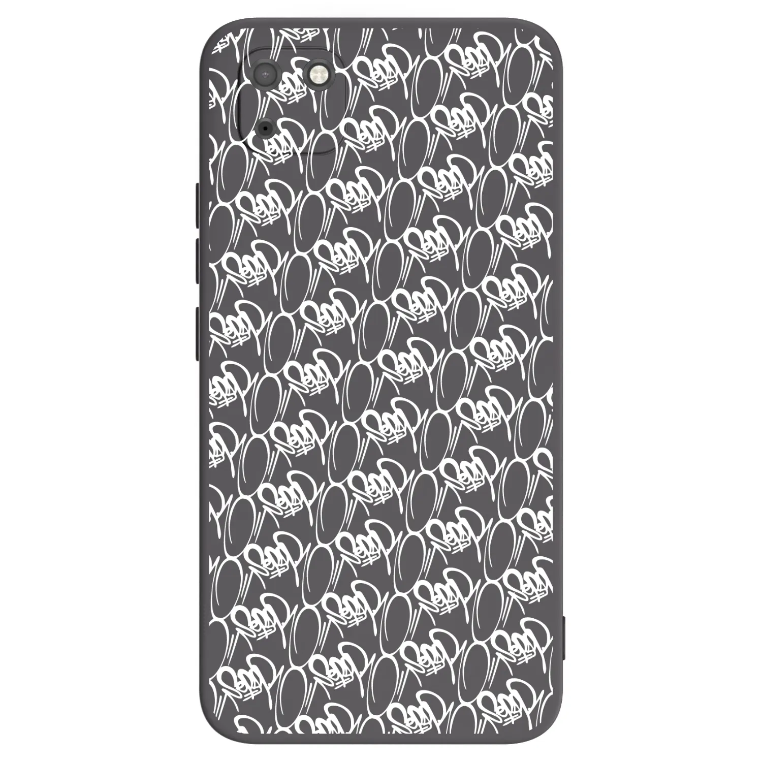 Picasee silikonový černý obal pro Huawei Y5P - Separ - White On Black 2