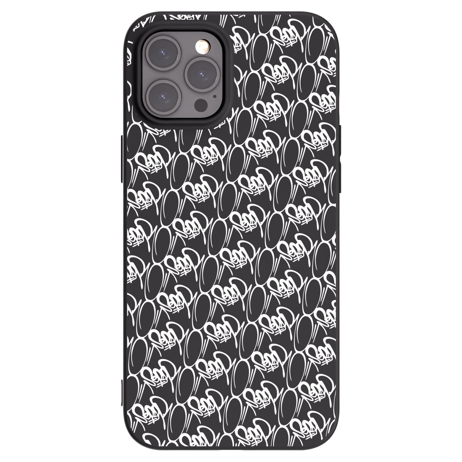 Picasee silikonový černý obal pro Apple iPhone 12 Pro Max - Separ - White On Black 2