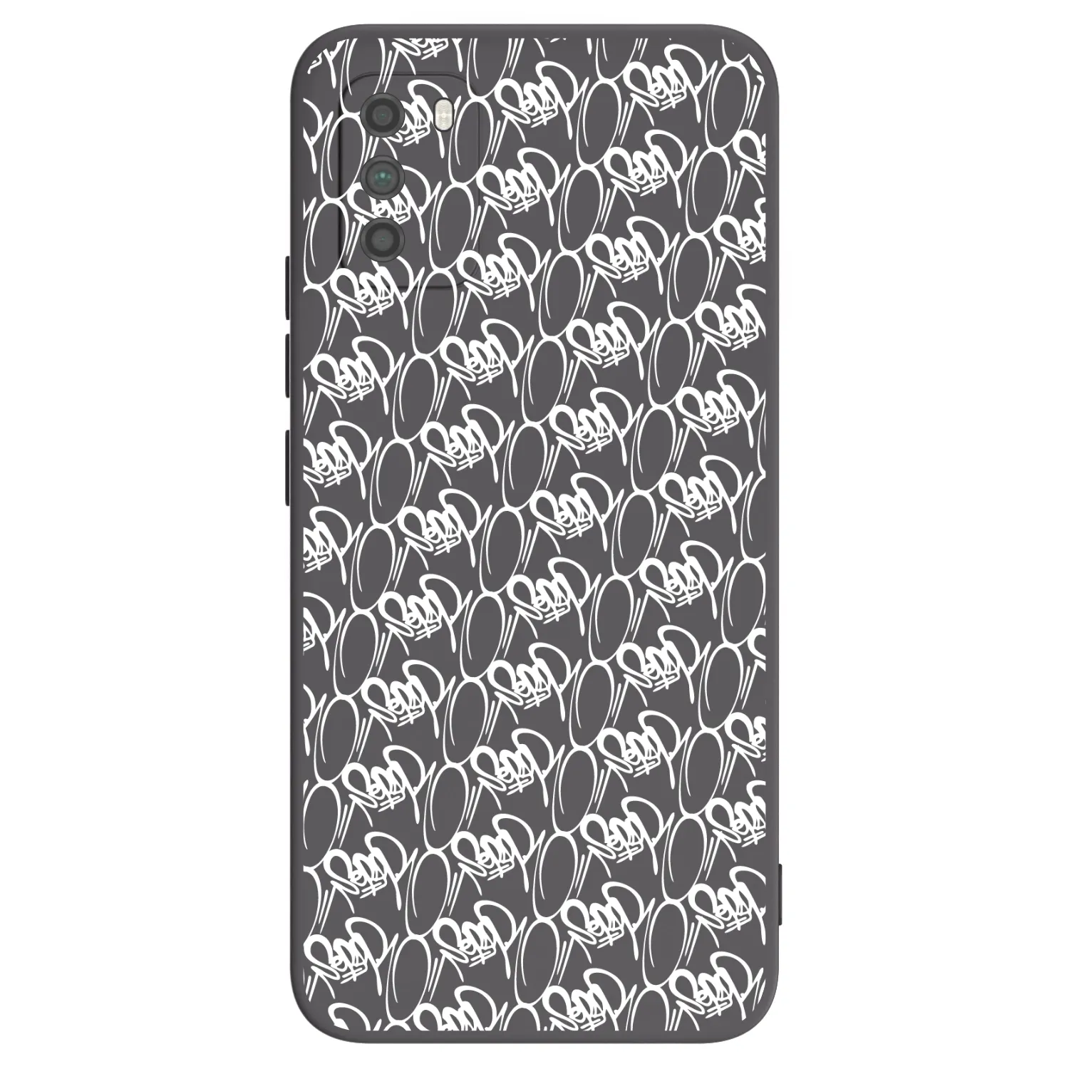 Picasee silikonový černý obal pro Xiaomi Poco M3 - Separ - White On Black 2