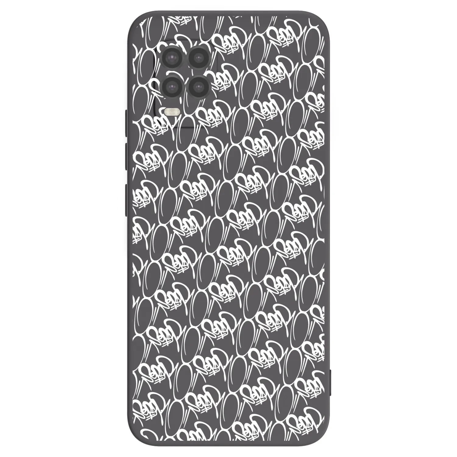 Picasee silikonový černý obal pro Xiaomi Mi 10 Lite - Separ - White On Black 2