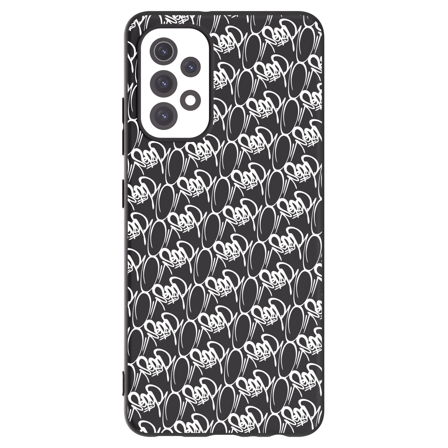 Picasee silikonový černý obal pro Samsung Galaxy A32 5G A326B - Separ - White On Black 2