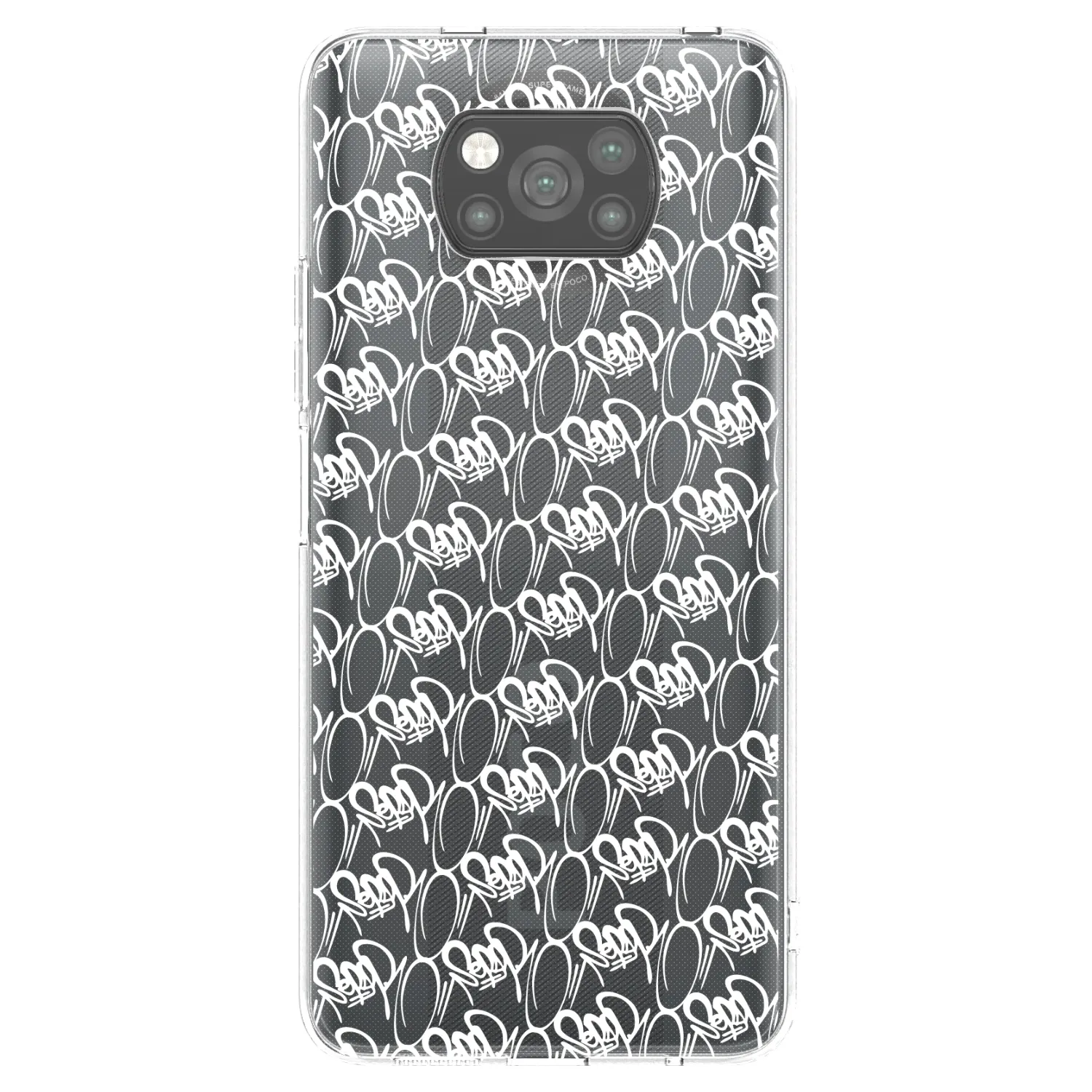 Picasee silikonový černý obal pro Xiaomi Poco X3 Pro - Separ - White On Black 2