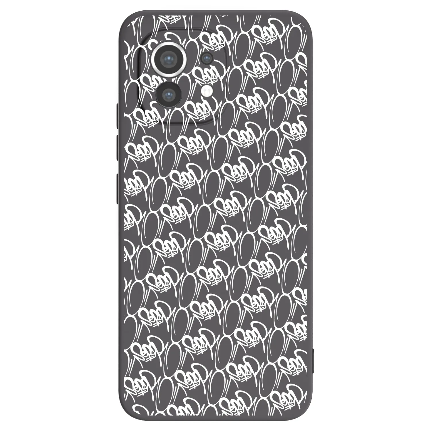 Picasee silikonový černý obal pro Xiaomi Mi 11 - Separ - White On Black 2