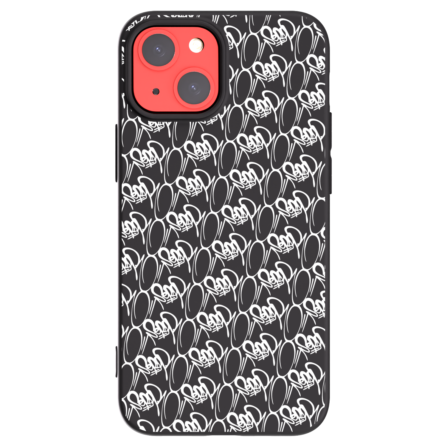 Picasee silikonový černý obal pro Apple iPhone 13 mini - Separ - White On Black 2