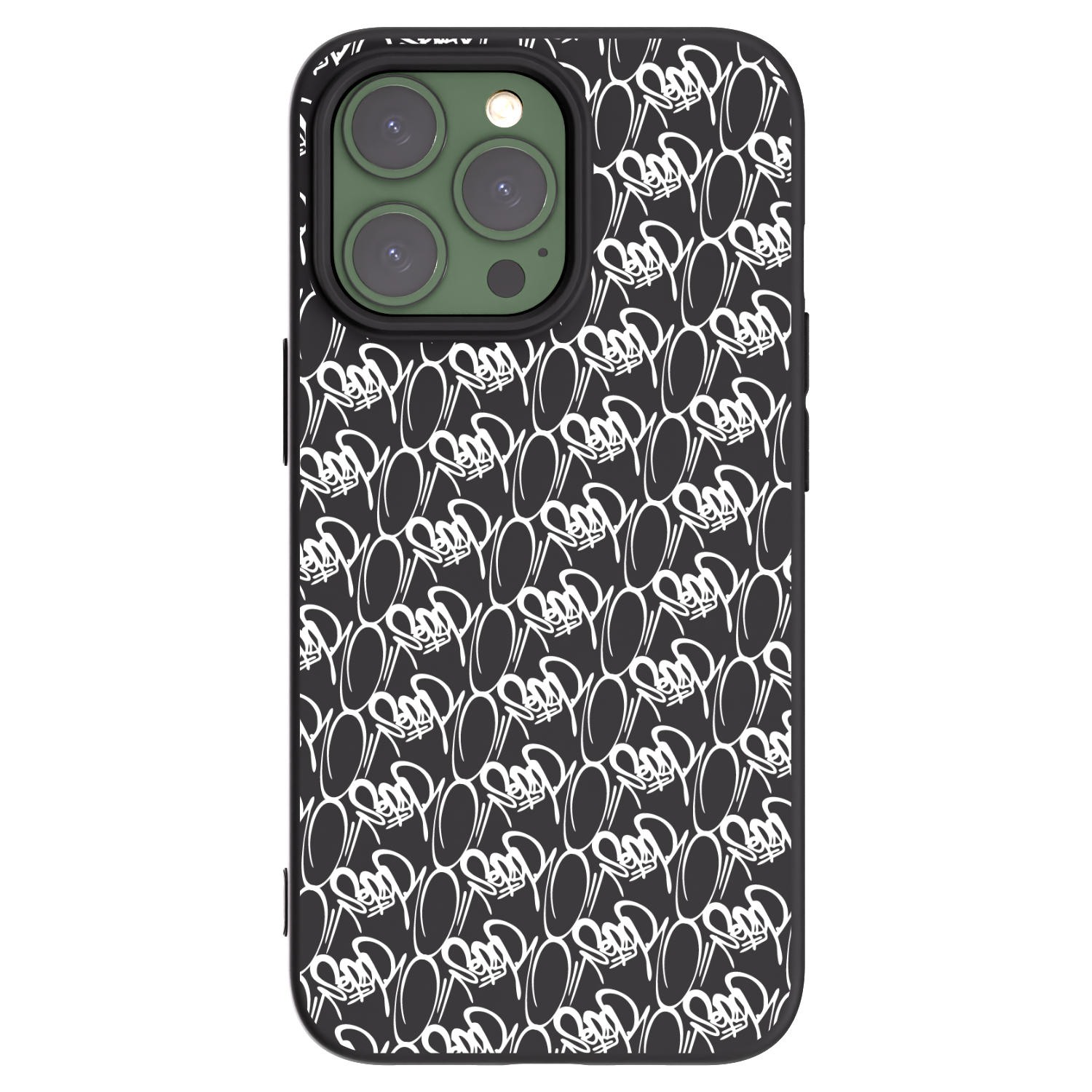 Picasee silikonový černý obal pro Apple iPhone 13 Pro - Separ - White On Black 2