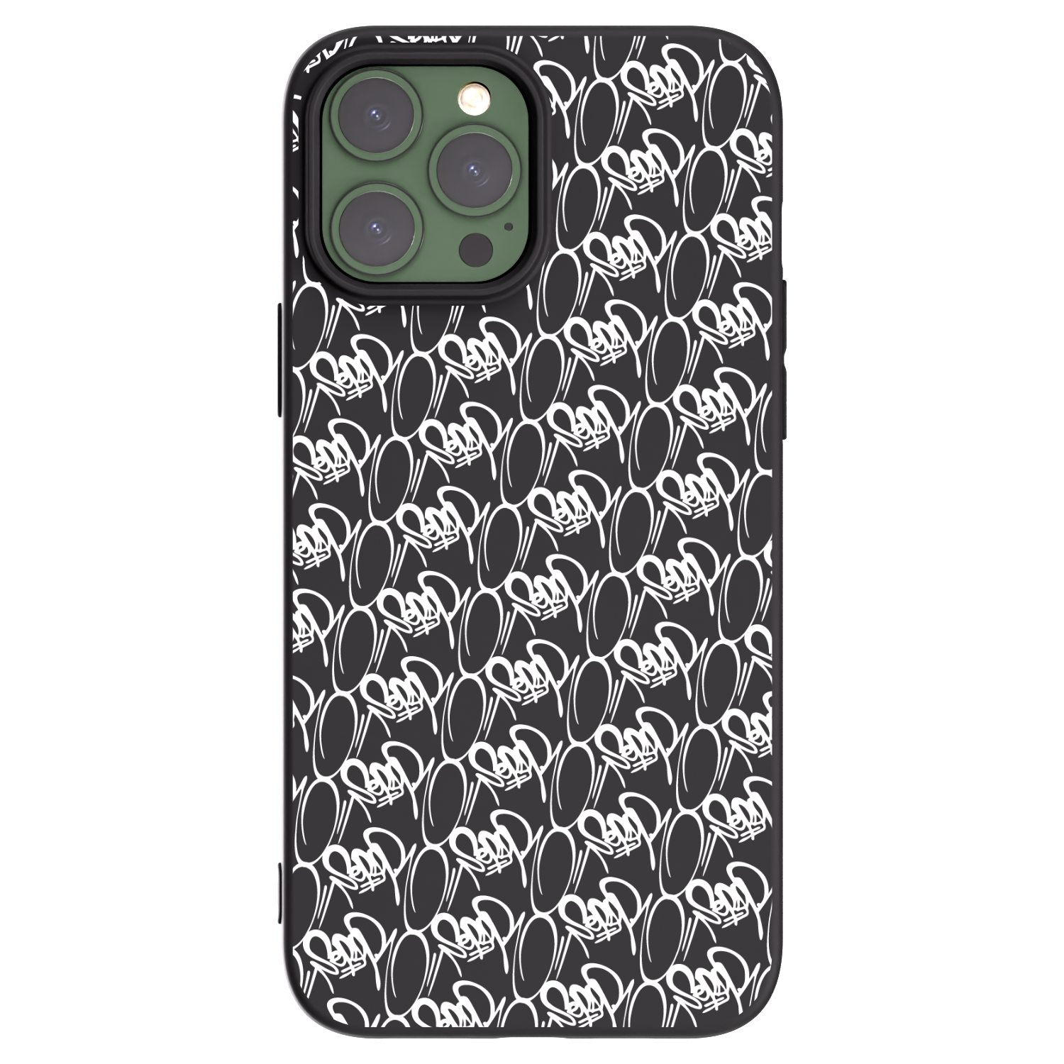 Picasee silikonový černý obal pro Apple iPhone 13 Pro Max - Separ - White On Black 2