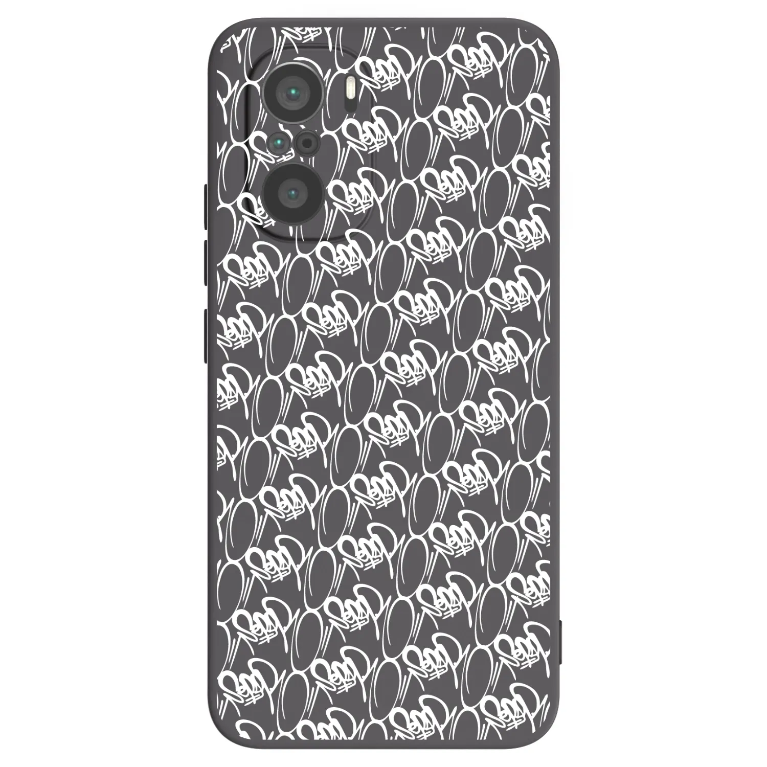 Picasee silikonový černý obal pro Xiaomi Poco F3 - Separ - White On Black 2