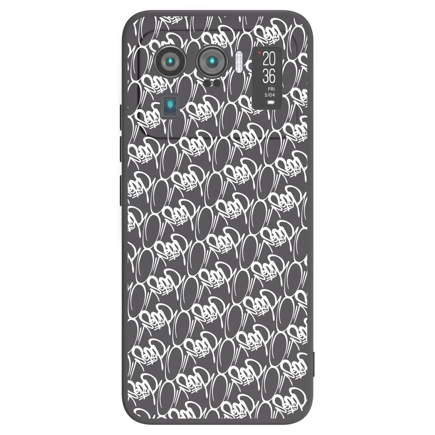 Picasee silikonový černý obal pro Xiaomi Mi 11 Ultra - Separ - White On Black 2