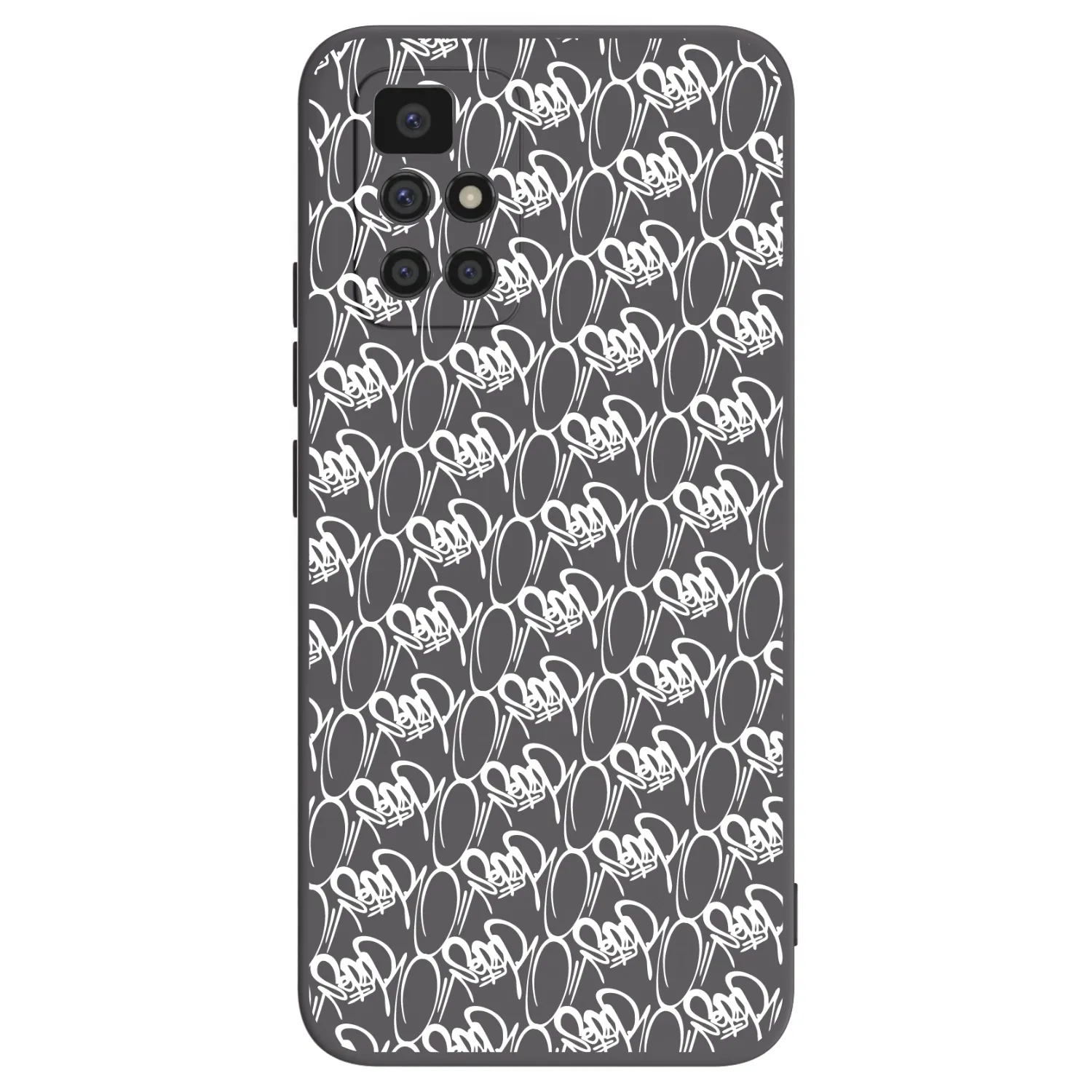 Picasee silikonový černý obal pro Xiaomi Redmi 10 - Separ - White On Black 2