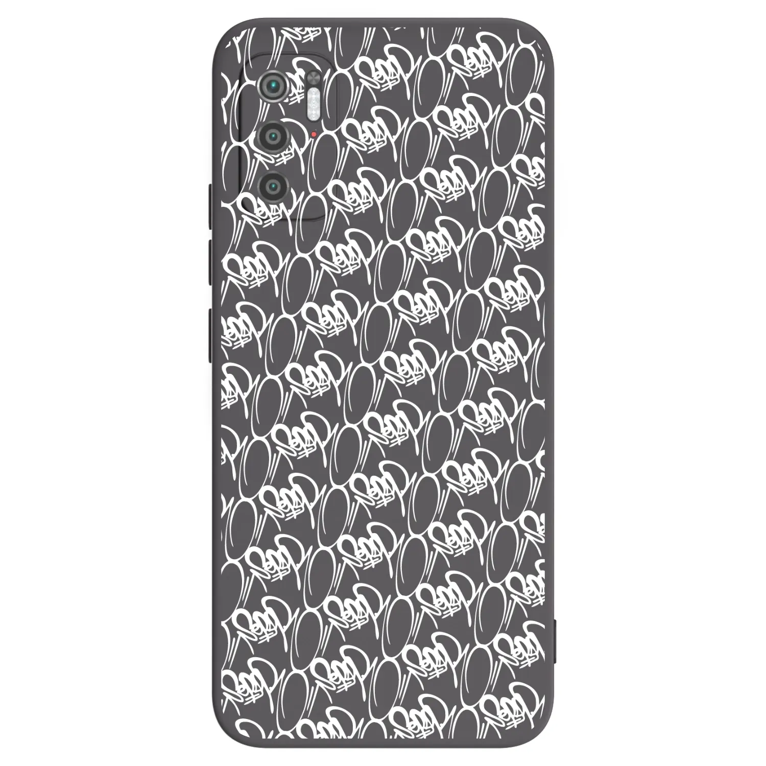 Picasee silikonový černý obal pro Xiaomi Poco M3 Pro 5G - Separ - White On Black 2