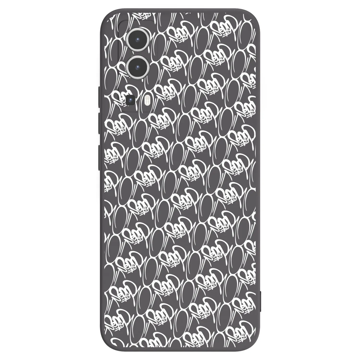 Picasee silikonový černý obal pro Vivo Y72 5G - Separ - White On Black 2