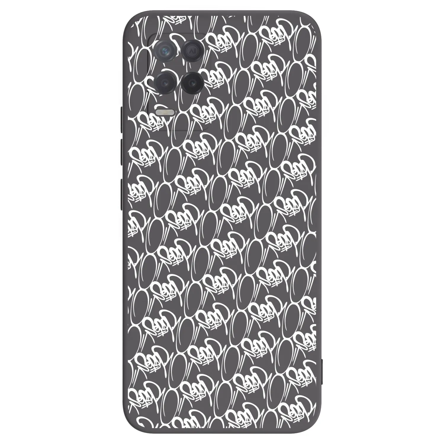 Picasee silikonový černý obal pro Realme 8 5G - Separ - White On Black 2
