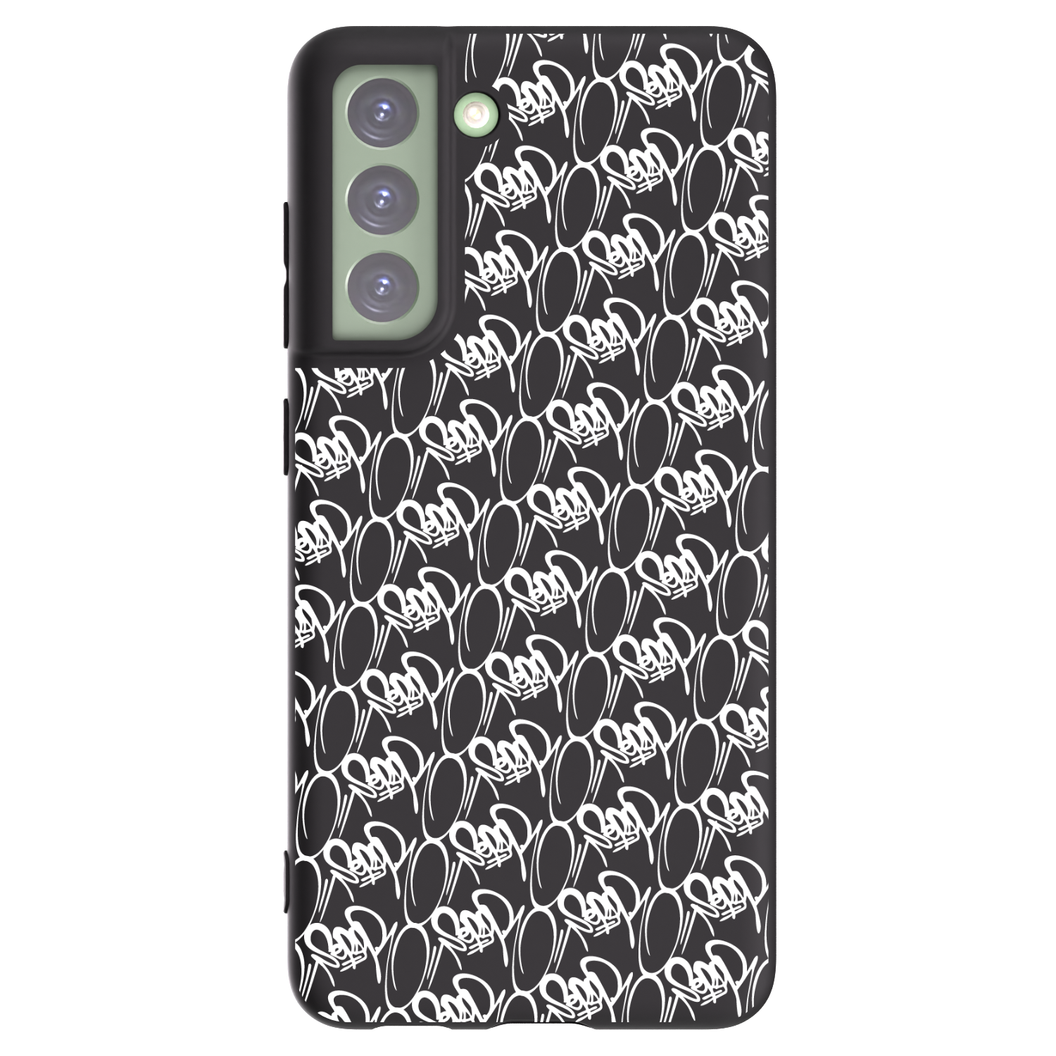Picasee silikonový černý obal pro Samsung Galaxy S21 FE 5G - Separ - White On Black 2