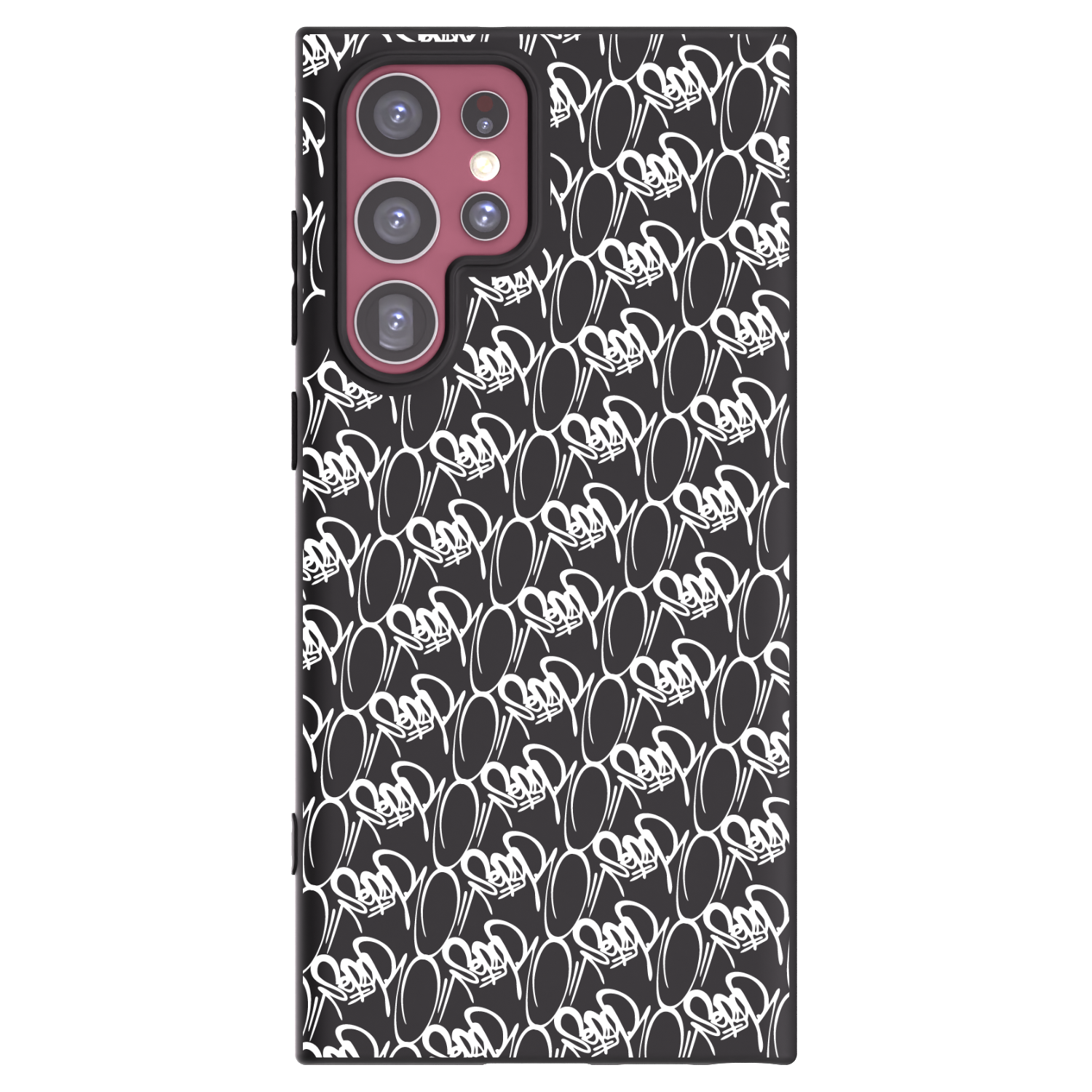 Picasee silikonový černý obal pro Samsung Galaxy S22 Ultra 5G - Separ - White On Black 2