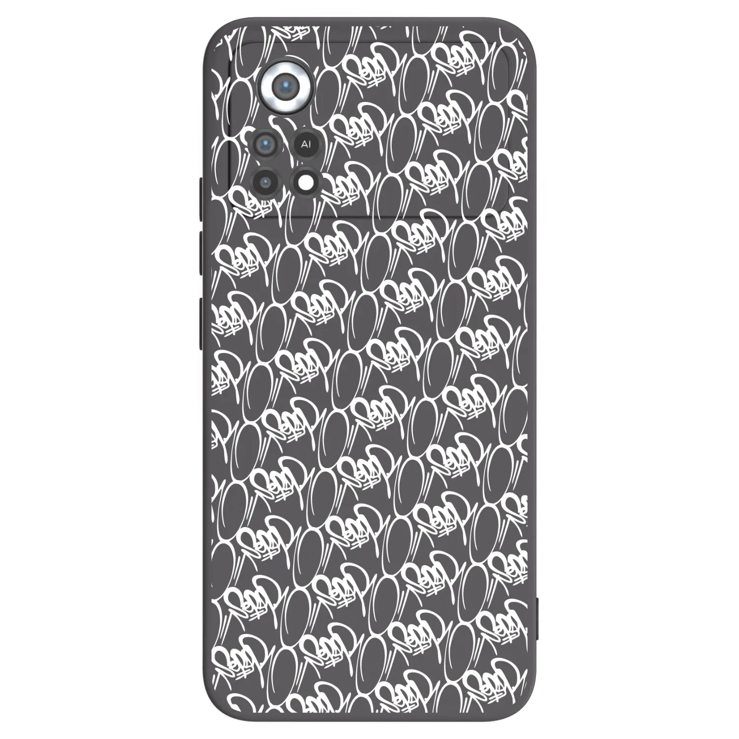 Picasee silikonový černý obal pro Xiaomi Poco X4 Pro 5G - Separ - White On Black 2