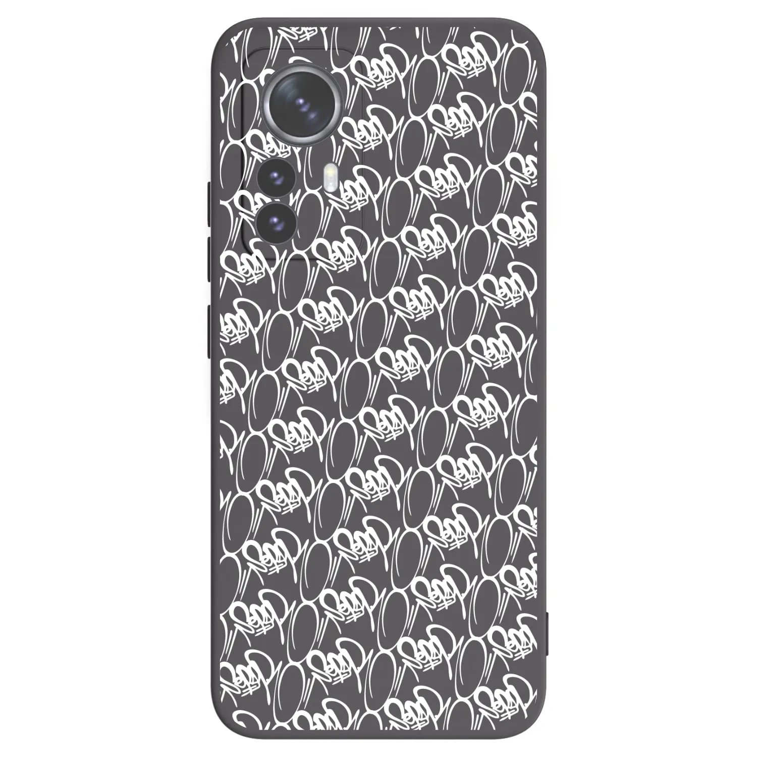 Picasee silikonový černý obal pro Xiaomi 12 Pro - Separ - White On Black 2