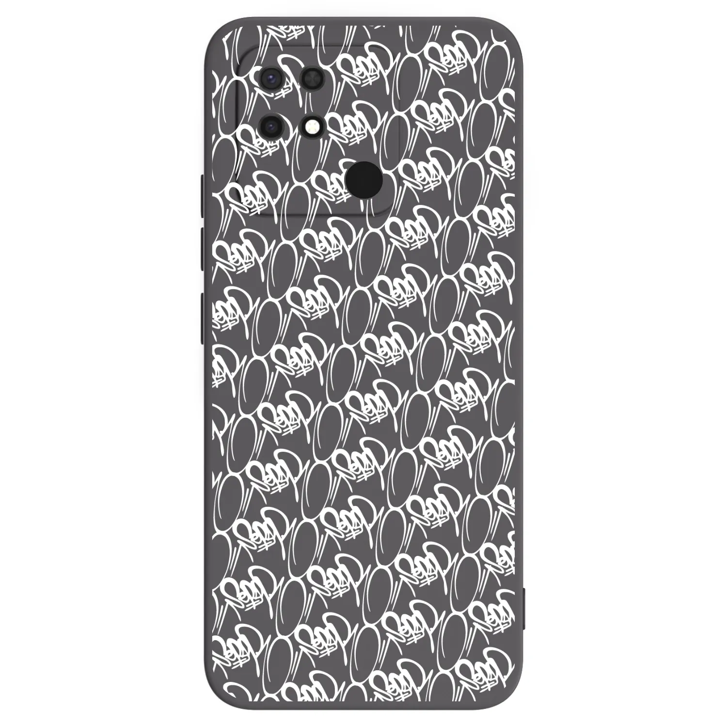 Picasee silikonový černý obal pro Xiaomi Redmi 10C - Separ - White On Black 2