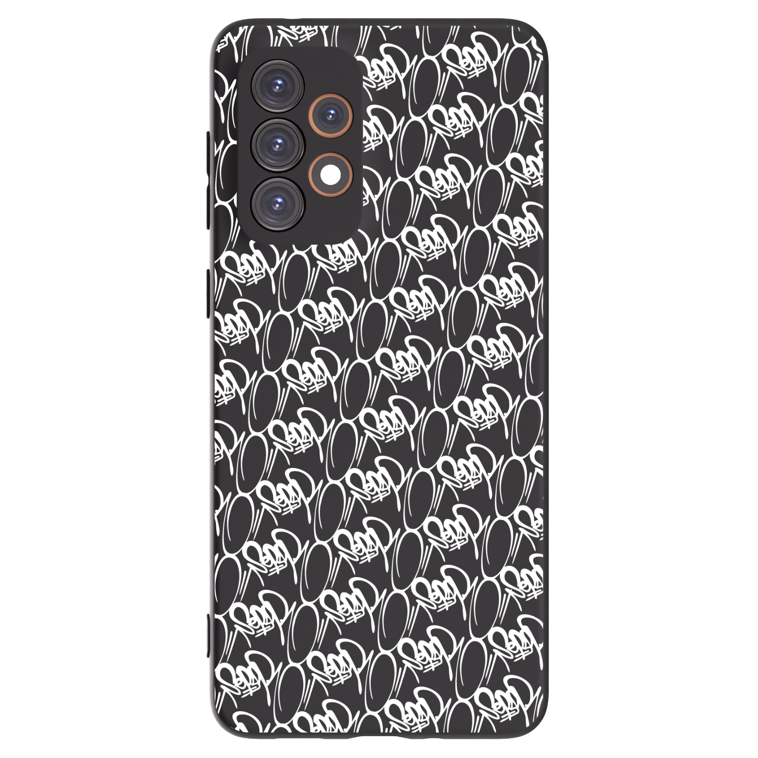 Picasee silikonový černý obal pro Samsung Galaxy A33 5G A336 - Separ - White On Black 2
