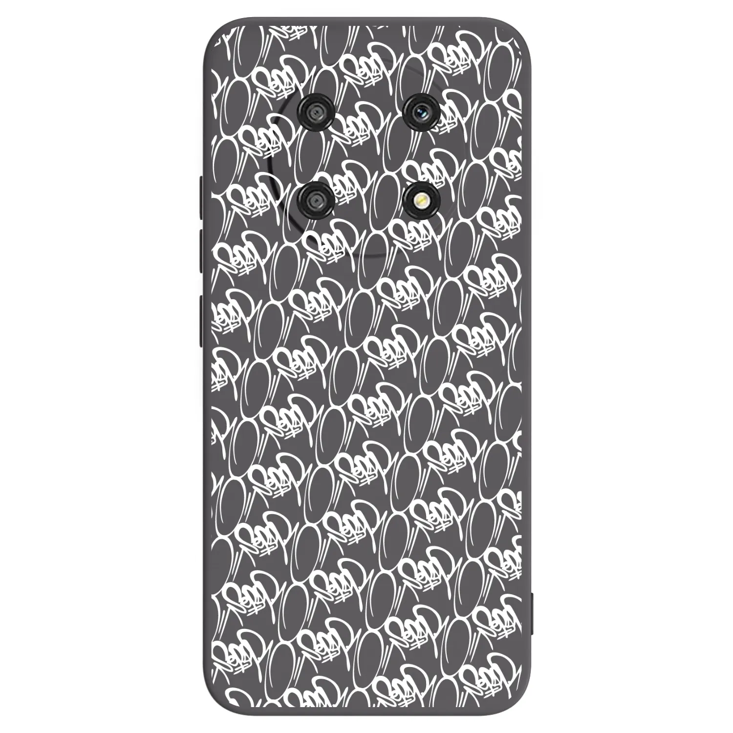 Picasee silikonový černý obal pro Honor Magic4 Lite 5G - Separ - White On Black 2