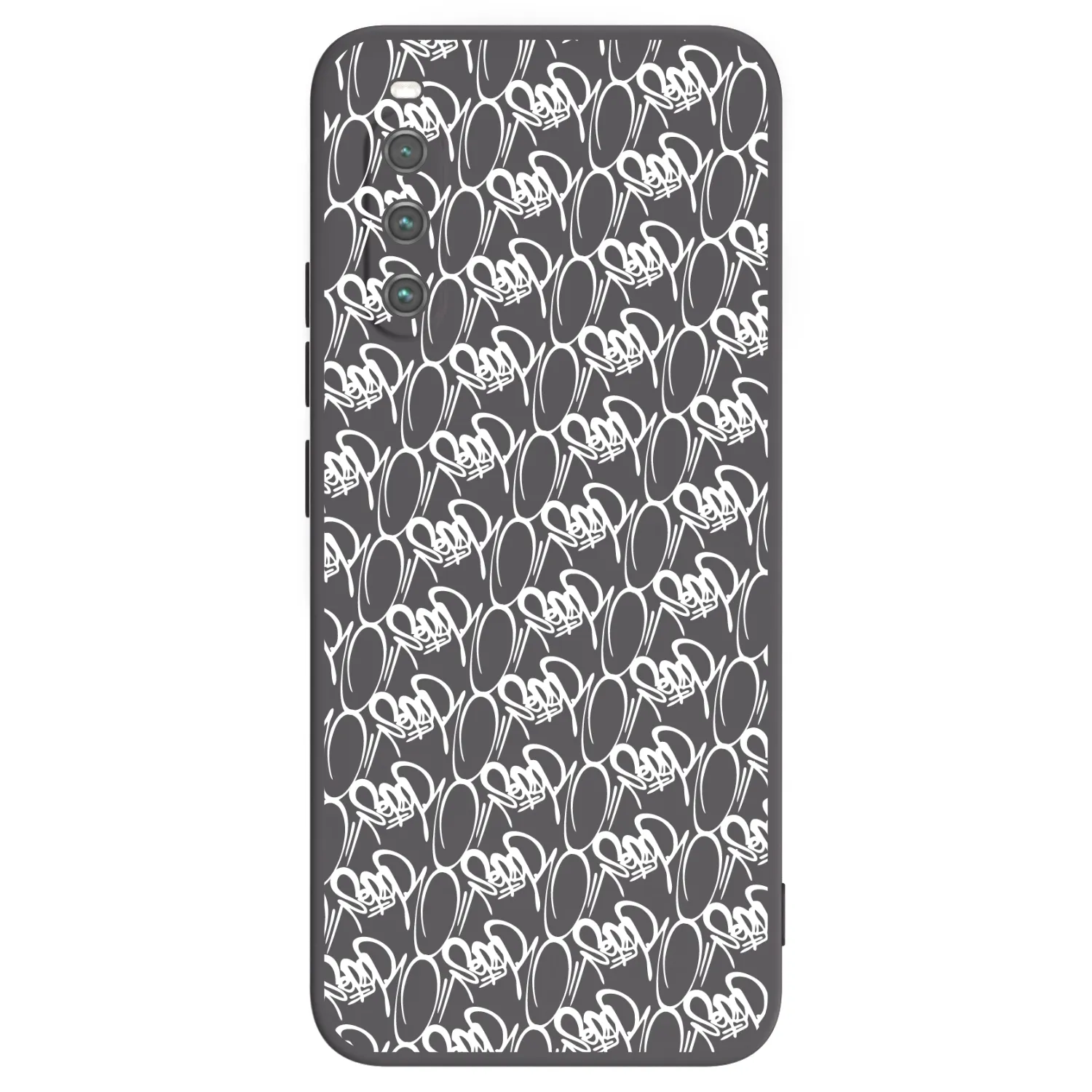 Picasee silikonový černý obal pro Sony Xperia 10 IV 5G - Separ - White On Black 2