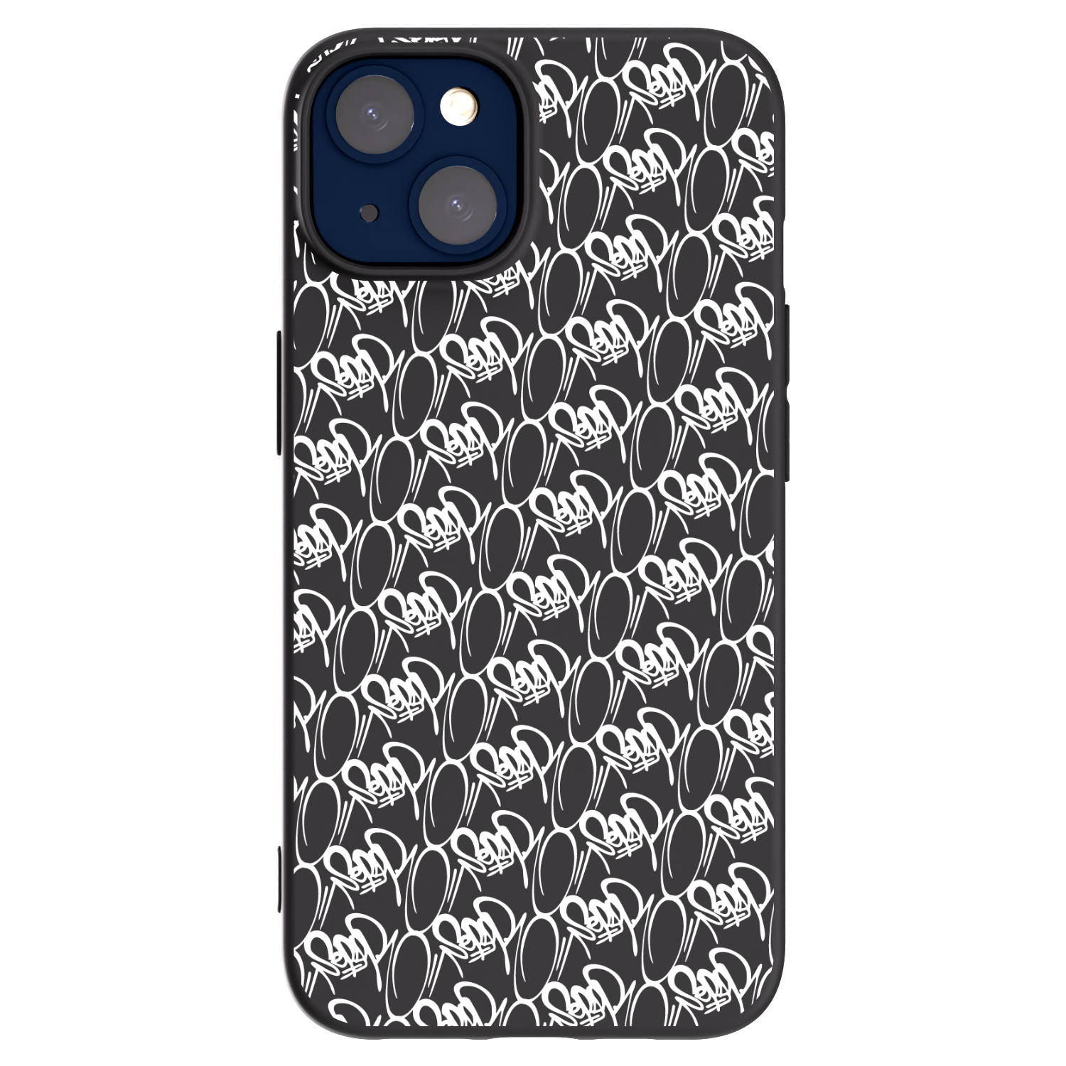 Picasee silikonový černý obal pro Apple iPhone 14 - Separ - White On Black 2