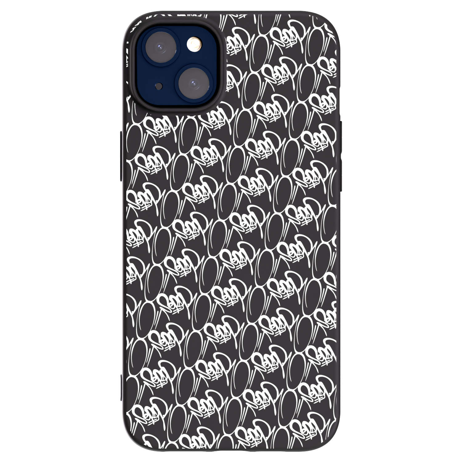 Picasee silikonový černý obal pro Apple iPhone 14 Plus - Separ - White On Black 2