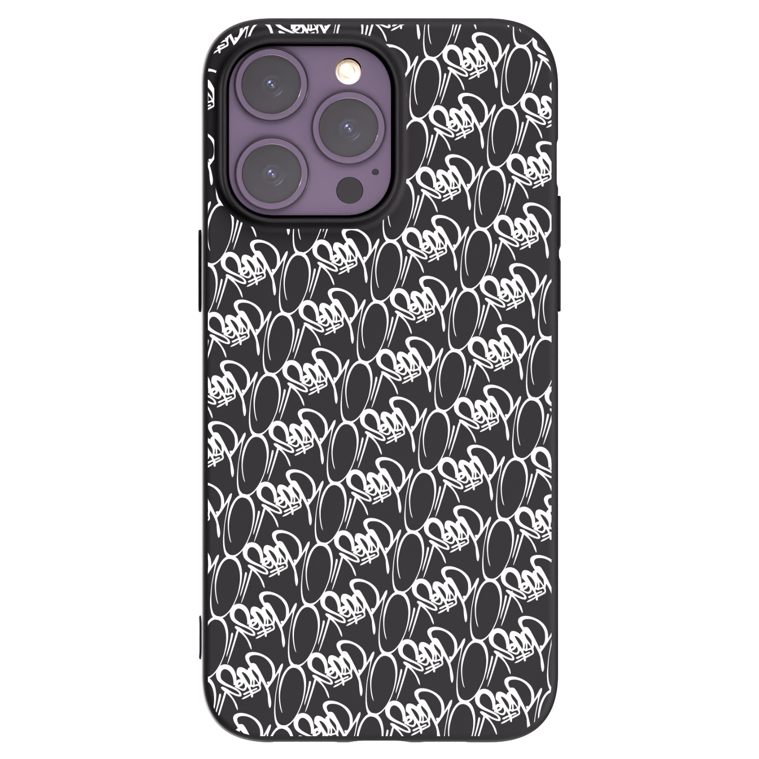 Picasee silikonový černý obal pro Apple iPhone 14 Pro Max - Separ - White On Black 2