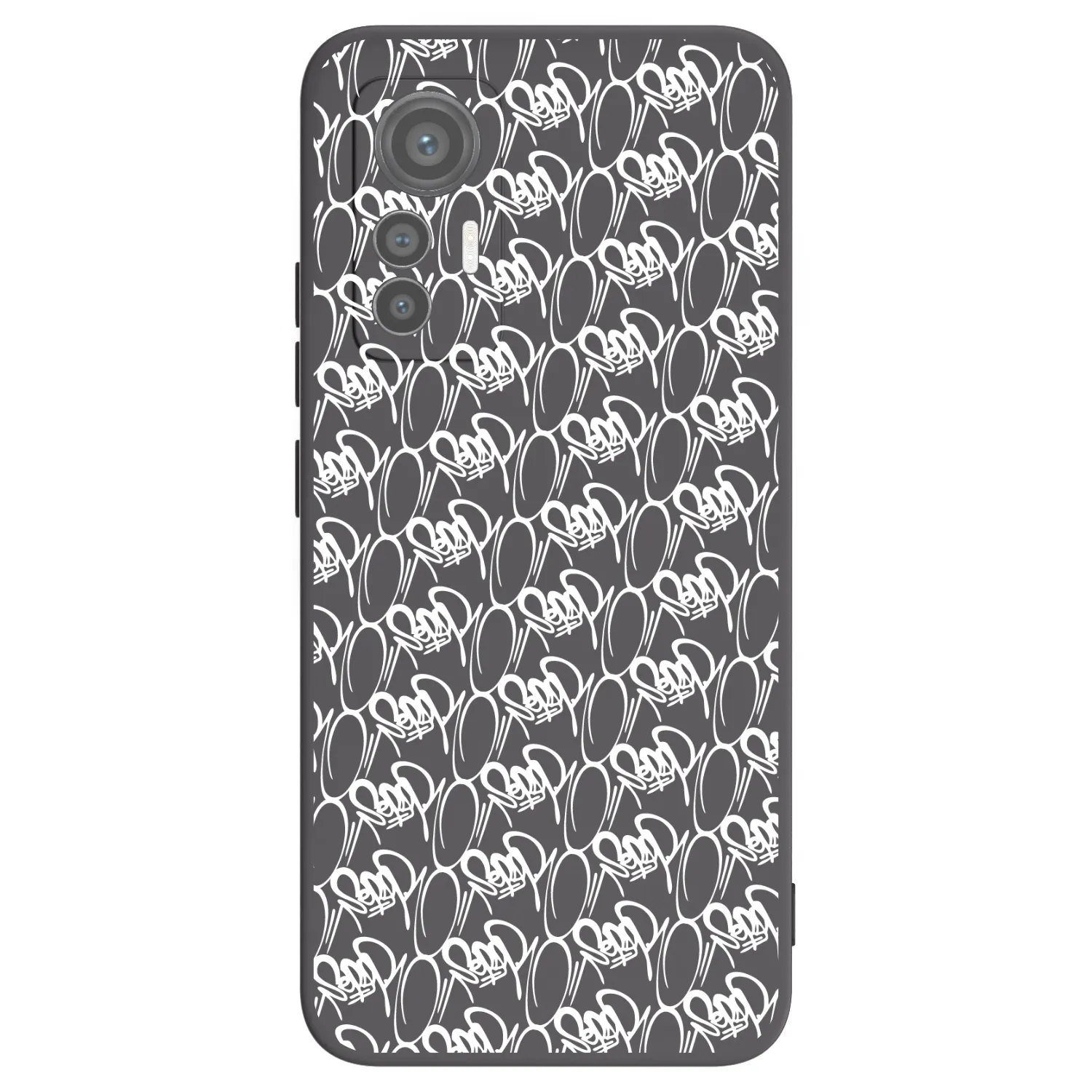 Picasee silikonový černý obal pro Xiaomi 12 Lite - Separ - White On Black 2