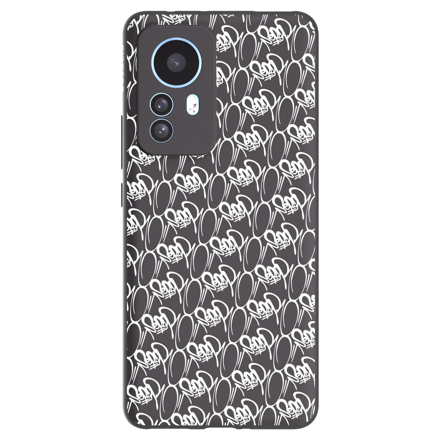Picasee silikonový černý obal pro Xiaomi 12T Pro - Separ - White On Black 2