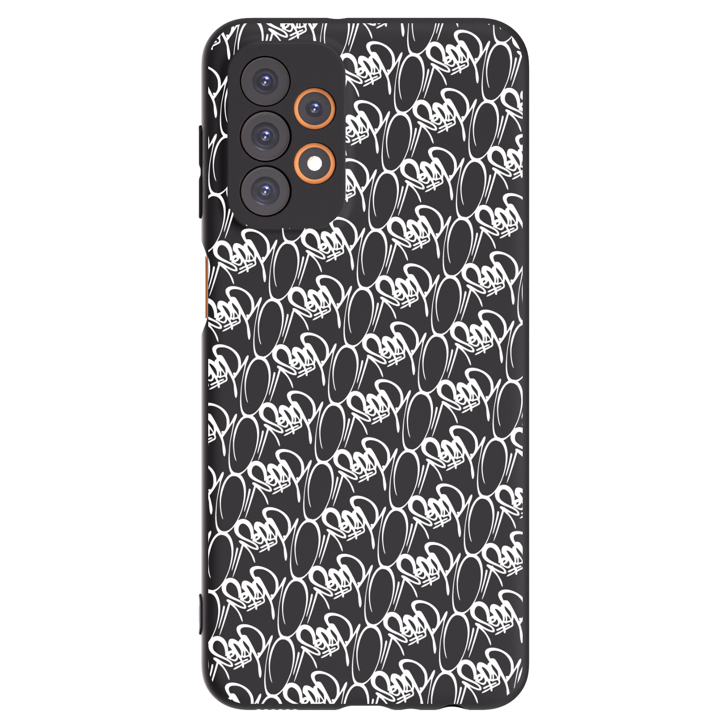 Picasee silikonový černý obal pro Samsung Galaxy A23 A236B 5G - Separ - White On Black 2