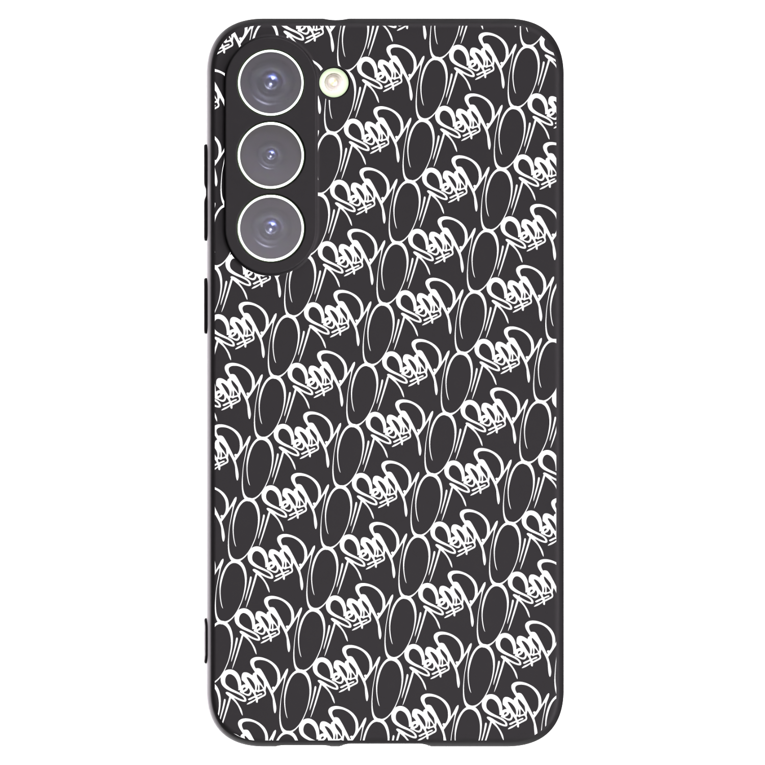 Picasee silikonový černý obal pro Samsung Galaxy S23+ 5G - Separ - White On Black 2