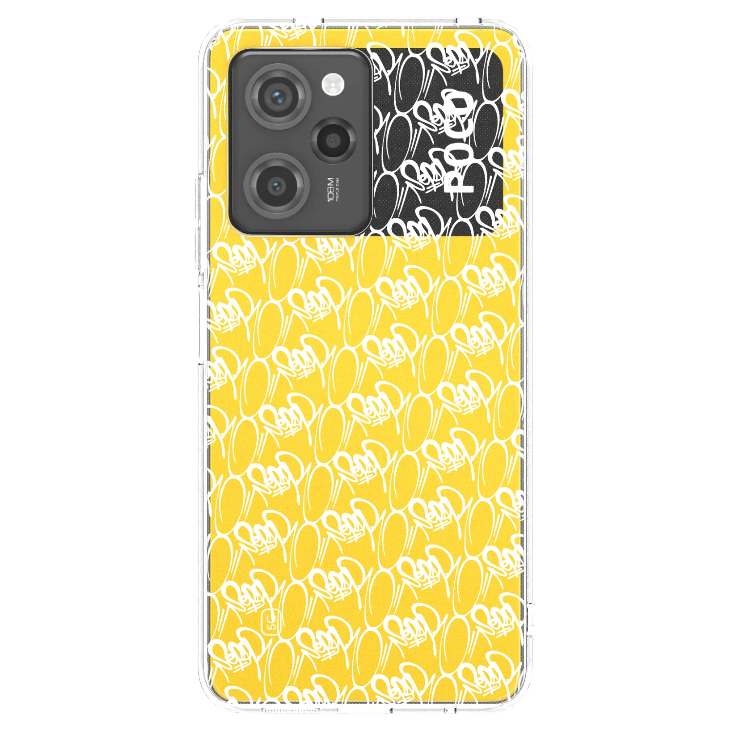 Picasee silikonový černý obal pro Xiaomi Poco X5 Pro - Separ - White On Black 2