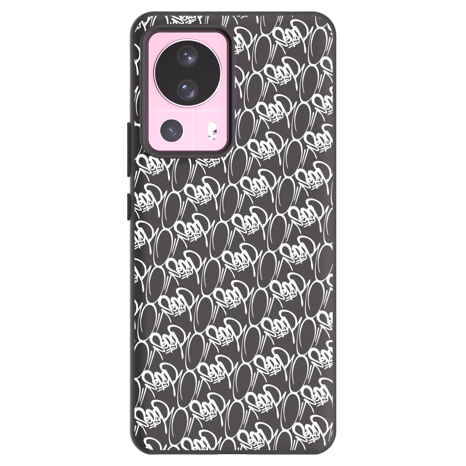 Picasee silikonový černý obal pro Xiaomi 13 Lite - Separ - White On Black 2