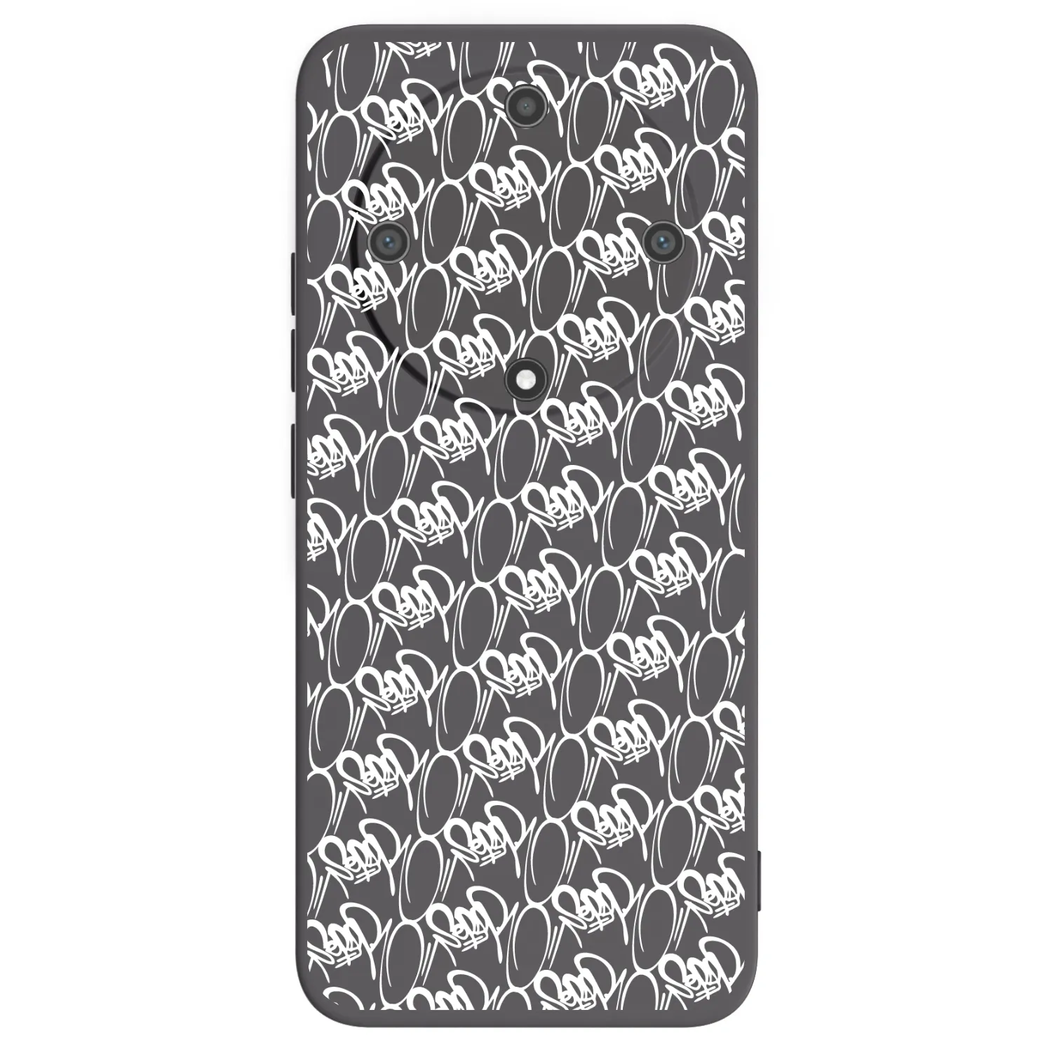 Picasee silikonový černý obal pro Honor Magic5 Lite 5G - Separ - White On Black 2