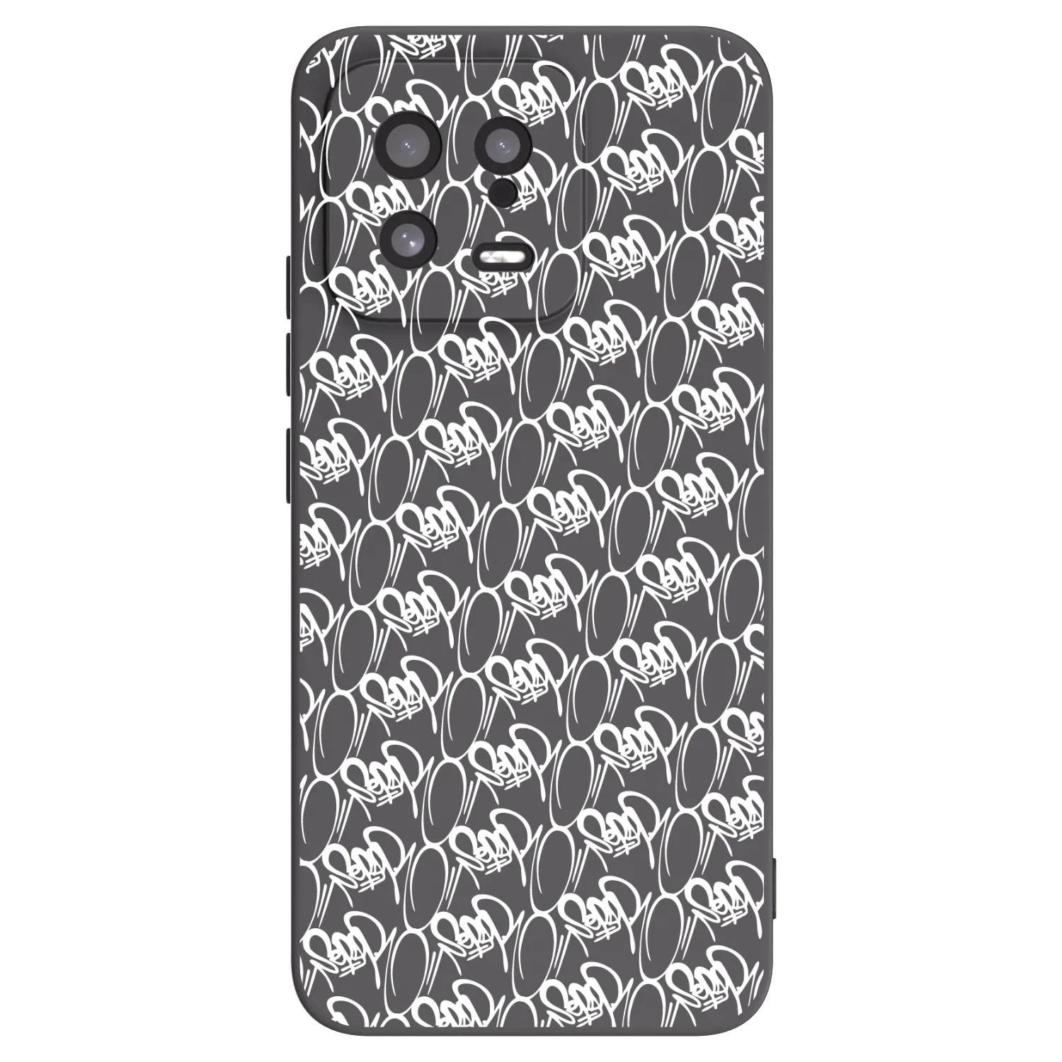 Picasee silikonový černý obal pro Xiaomi 13 - Separ - White On Black 2