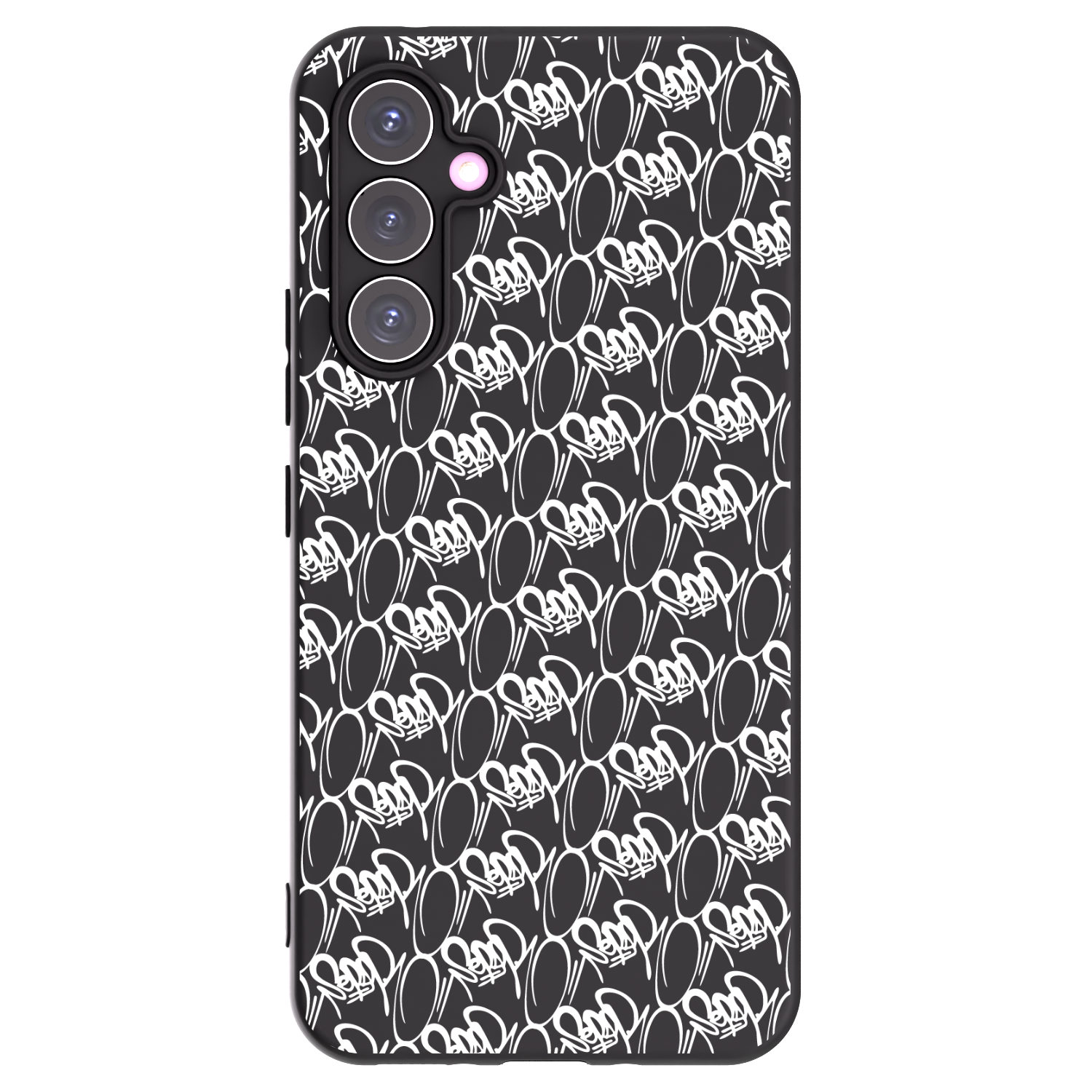 Picasee silikonový černý obal pro Samsung Galaxy A54 5G A546B - Separ - White On Black 2
