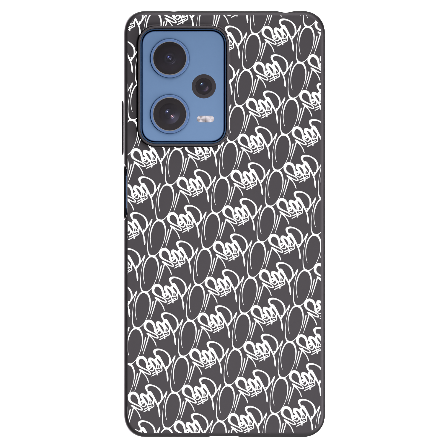 Picasee silikonový černý obal pro Xiaomi Redmi Note 12 Pro 5G - Separ - White On Black 2
